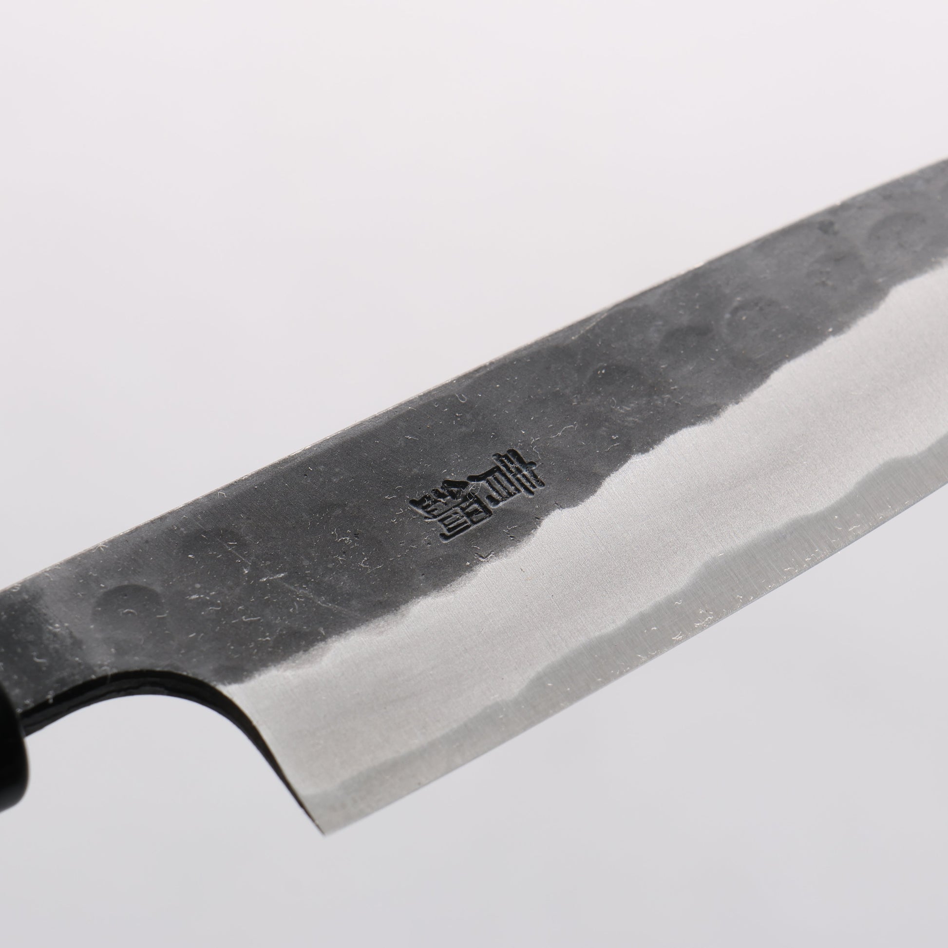 山本 直 安来青紙鋼 黒打 鎚目 ペティーナイフ 120mm ウォルナット柄 - 清助刃物