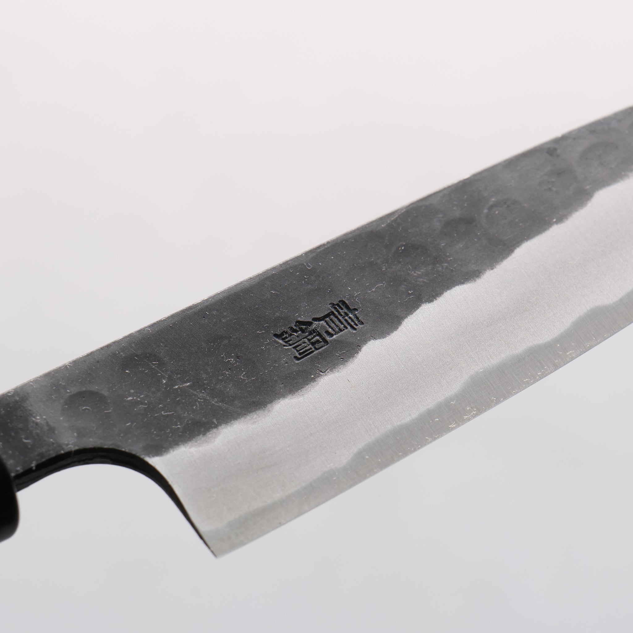 山本 直 安来青紙鋼 黒打 鎚目 ペティーナイフ 120mm ウォルナット柄 - 清助刃物