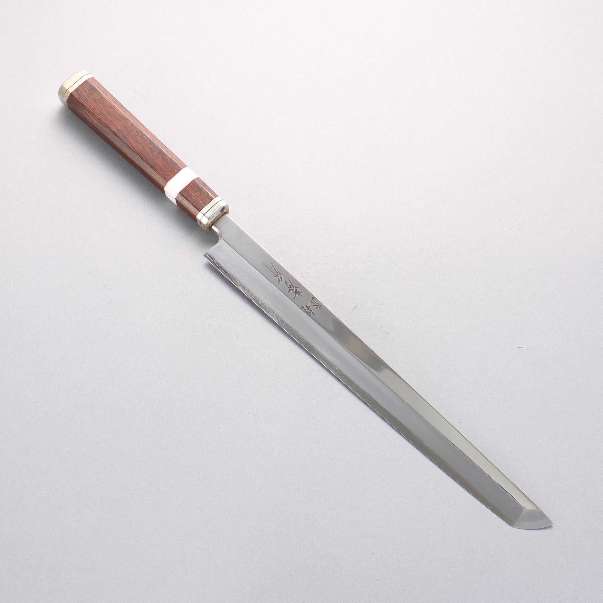 堺 孝行 紫電 銀三鋼 蛸引包丁 270mm デザートアイアンウッド（杉原モデル）柄 - 清助刃物
