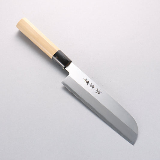 堺 孝行 霞研 白鋼 鎌形薄刃包丁 - 清助刃物