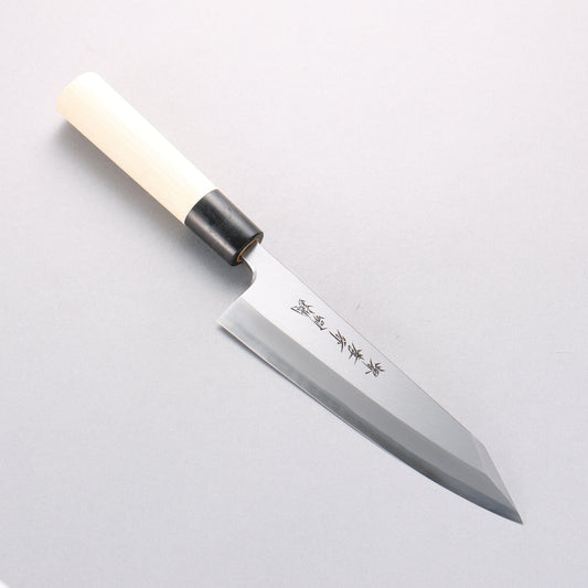 堺 孝行 特上 白ニ鋼 切付出刃包丁 180mm 朴柄 - 清助刃物