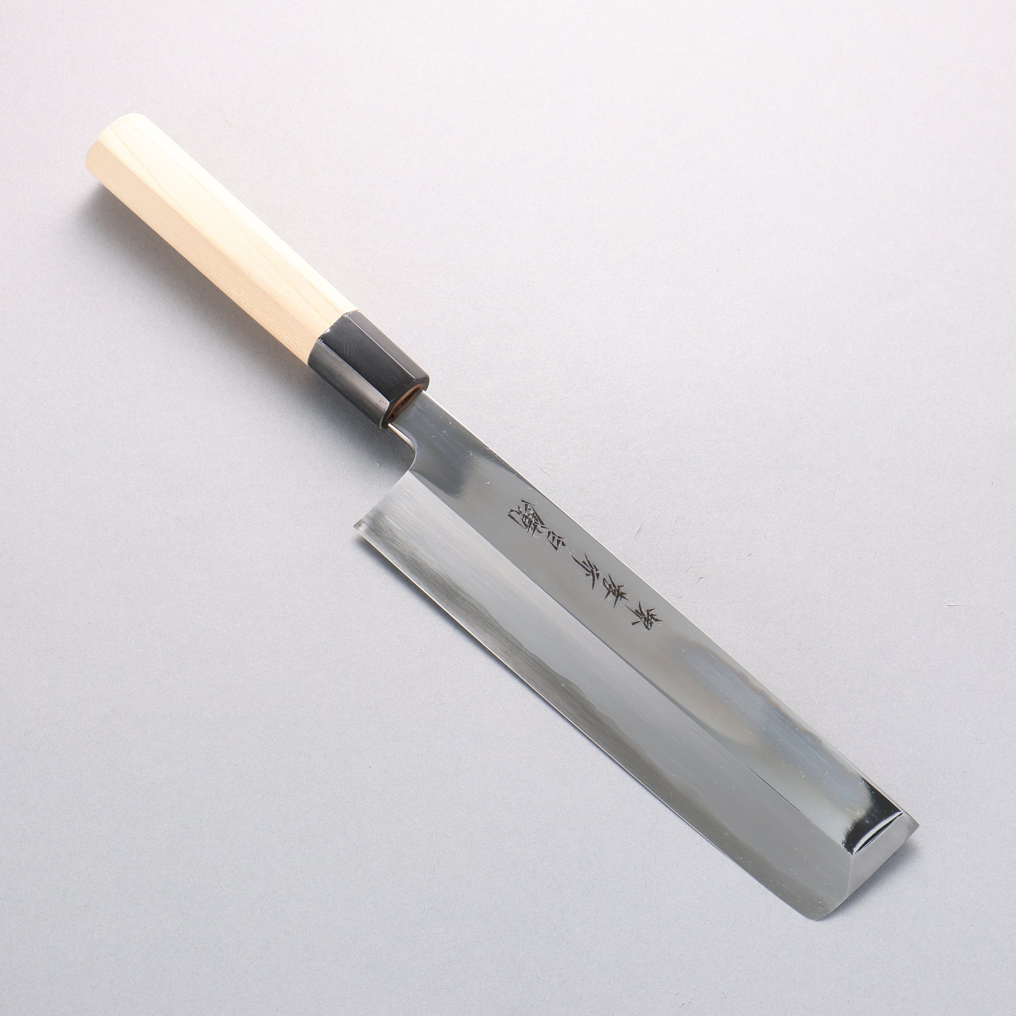 堺 孝行 白ニ鋼 鏡面仕上げ 薄刃包丁 - 清助刃物