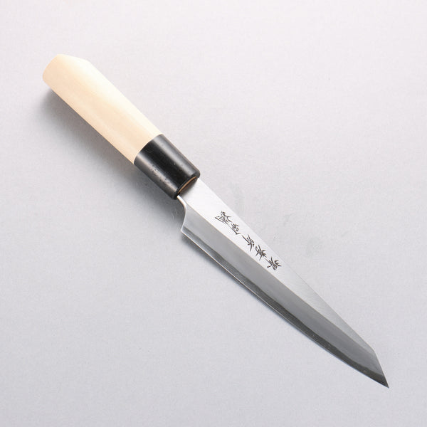 堺 孝行 特上 白ニ鋼 骨スキ包丁 150mm 朴柄 – 清助刃物 Japan