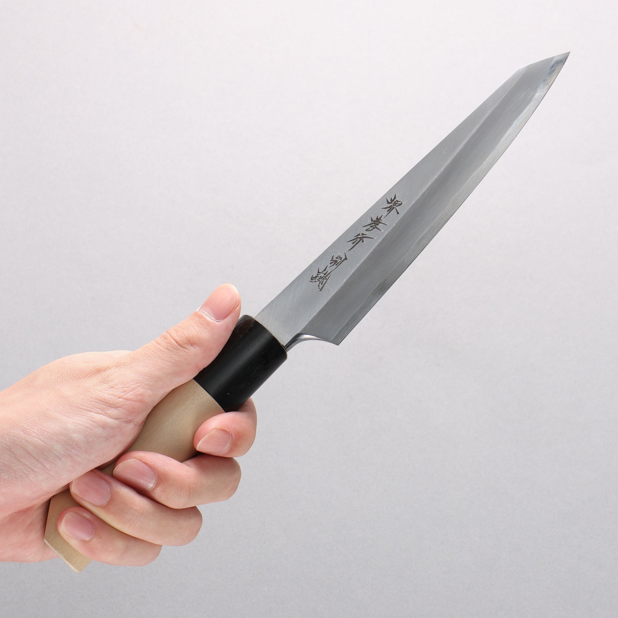 堺 孝行 特上 白ニ鋼 骨スキ包丁 150mm 朴柄 - 清助刃物
