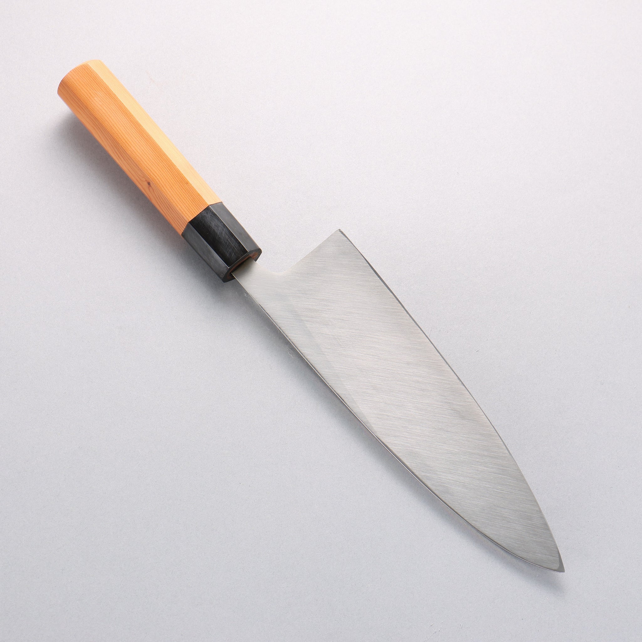 堺 孝行 白銀 INOX 鏡面仕上げ 出刃包丁 210mm イチイ柄 - 清助刃物