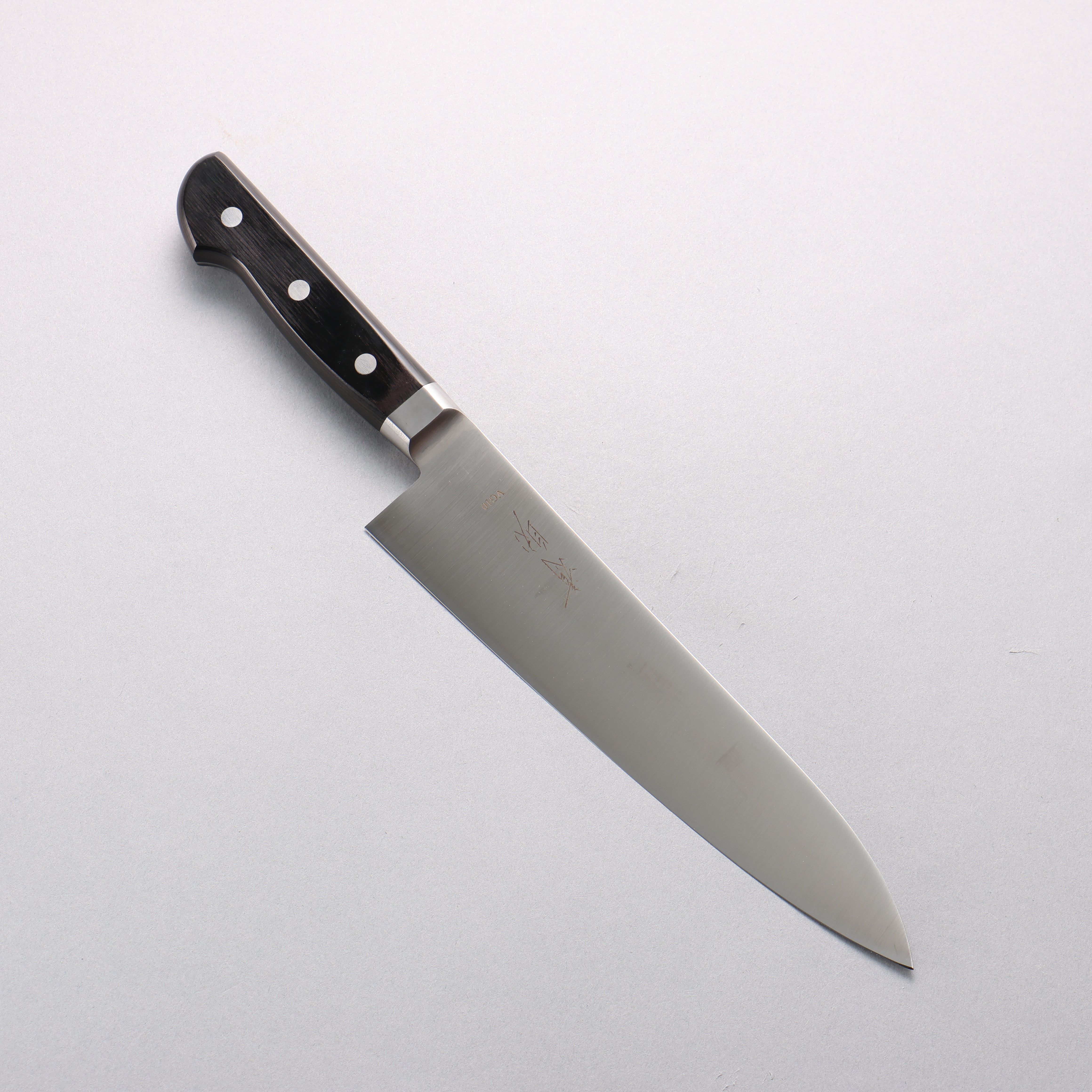 清助 ステンレス鋼 牛刀包丁 210mm 黒合板柄 - 清助刃物