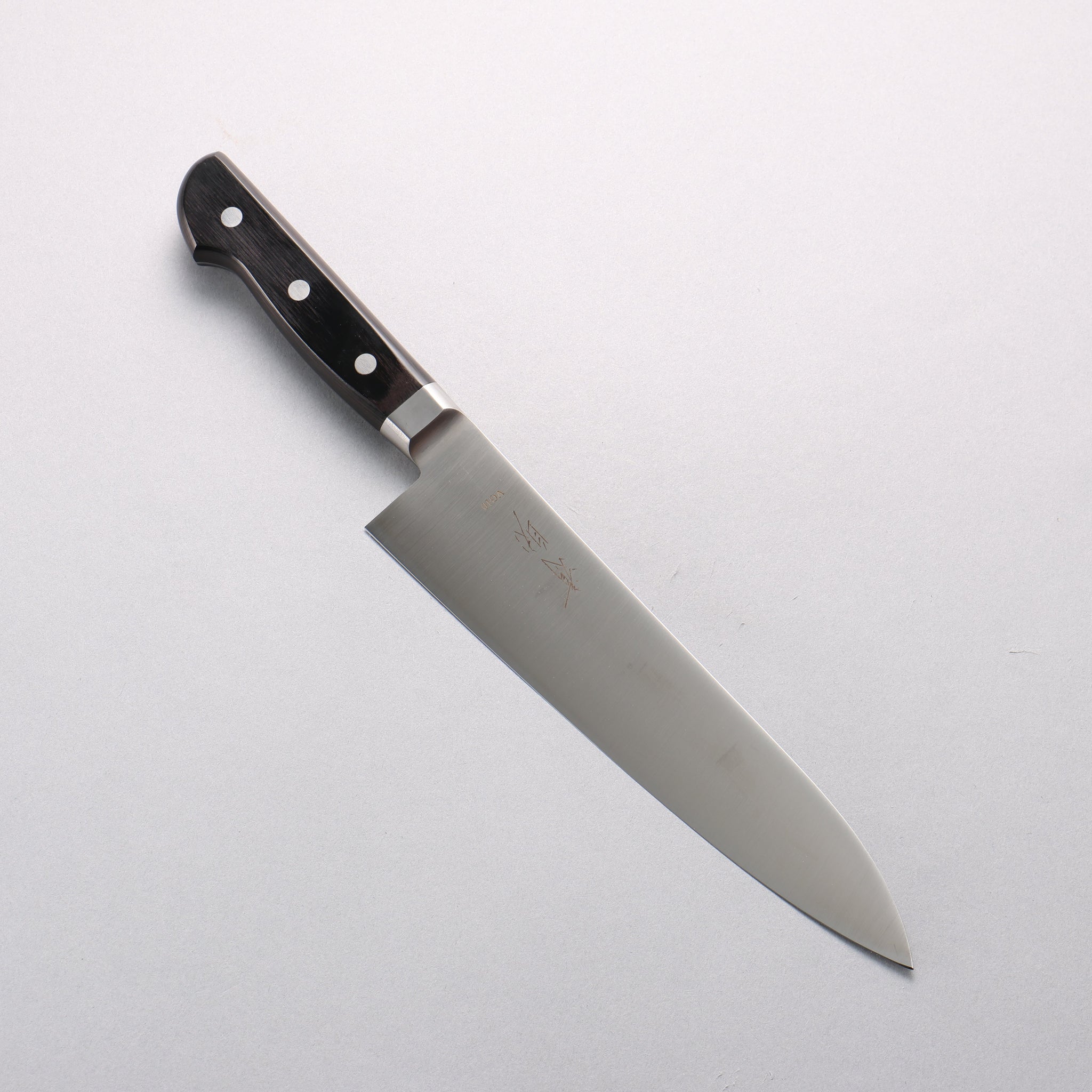 清助 ステンレス鋼 牛刀包丁 210mm 黒合板柄 - 清助刃物
