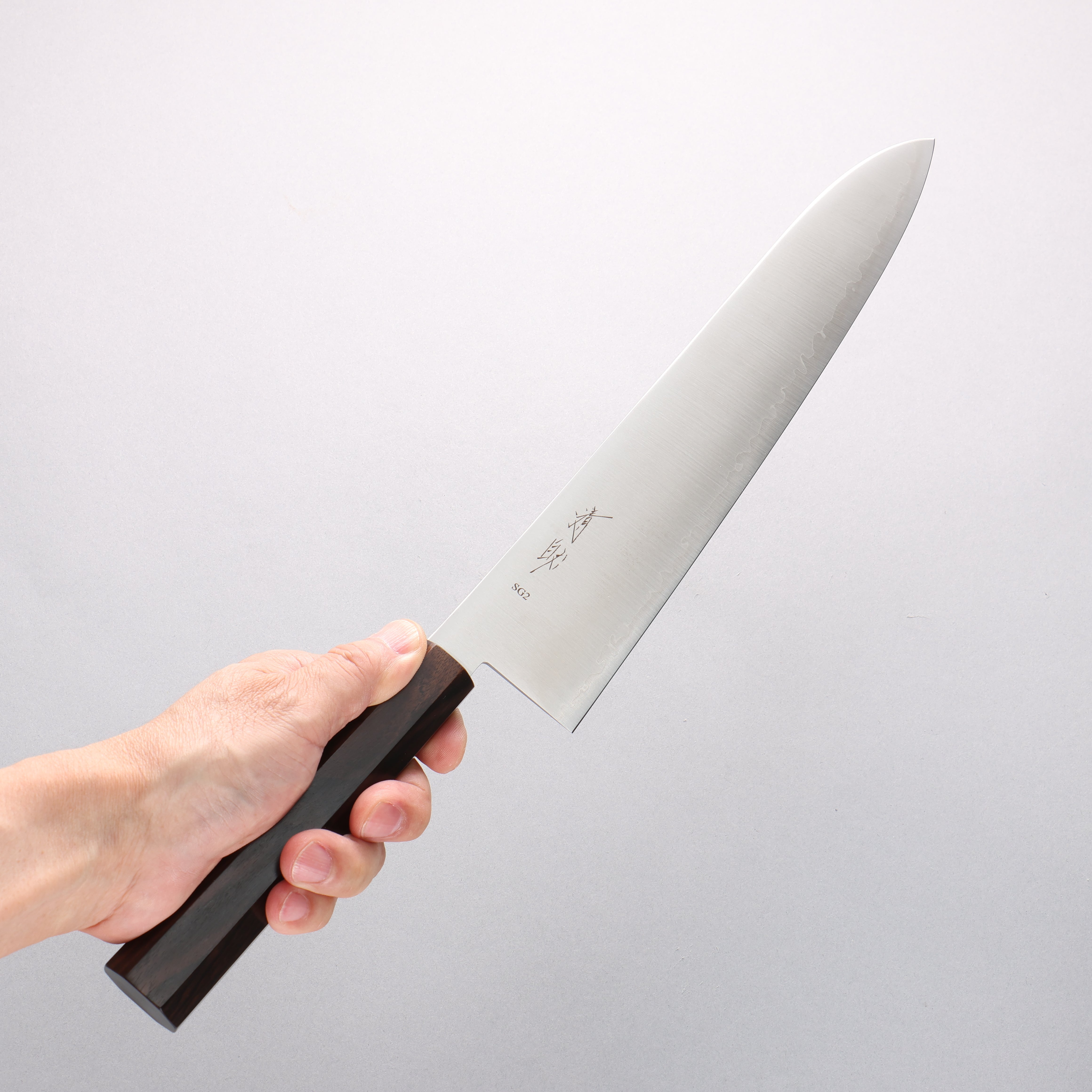 清助 SG2 牛刀包丁 270mm 黒檀柄 - 清助刃物
