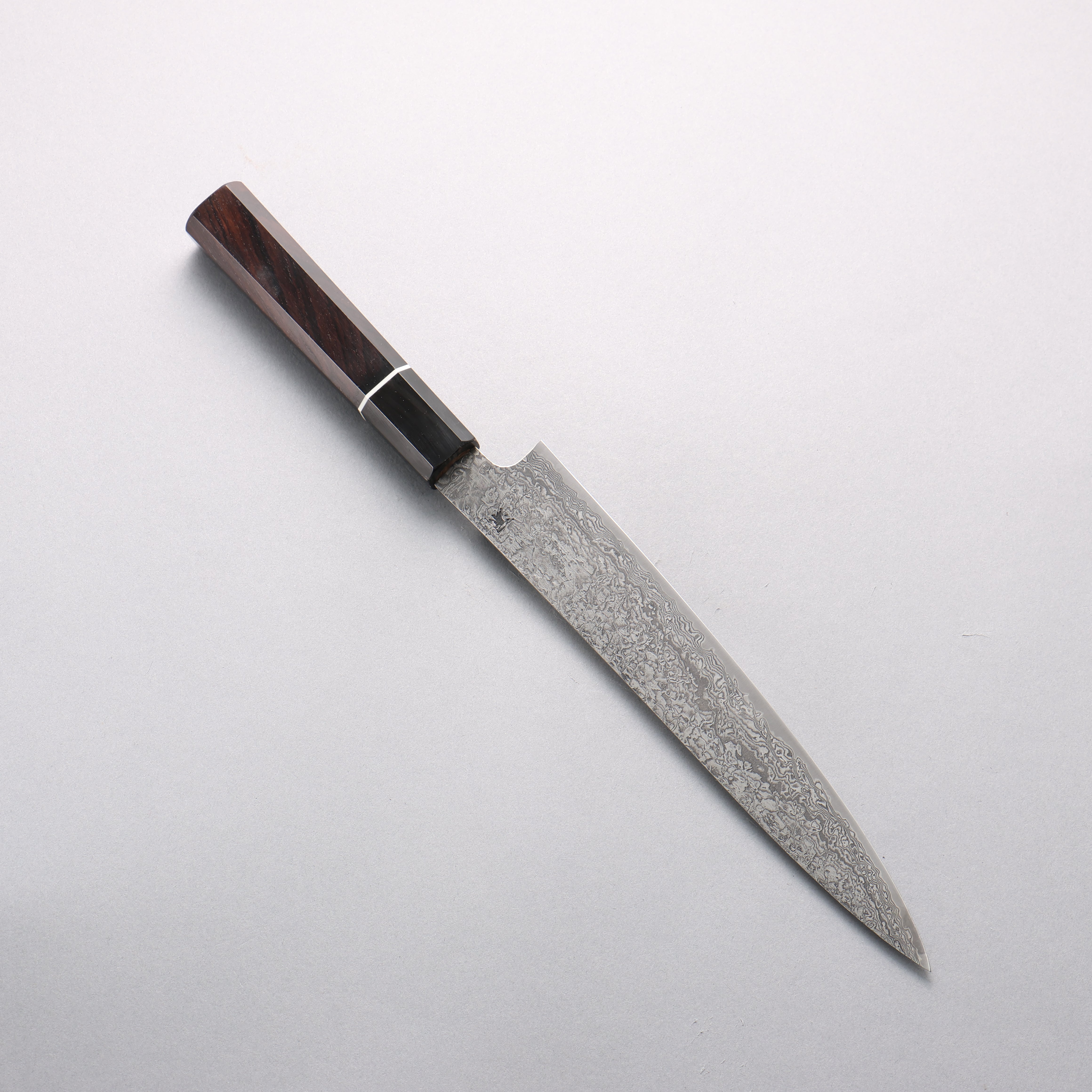 田中 誠貴 羽々斬 SG2 ダマスカス スライサーナイフ 210mm 黒檀柄 - 清助刃物