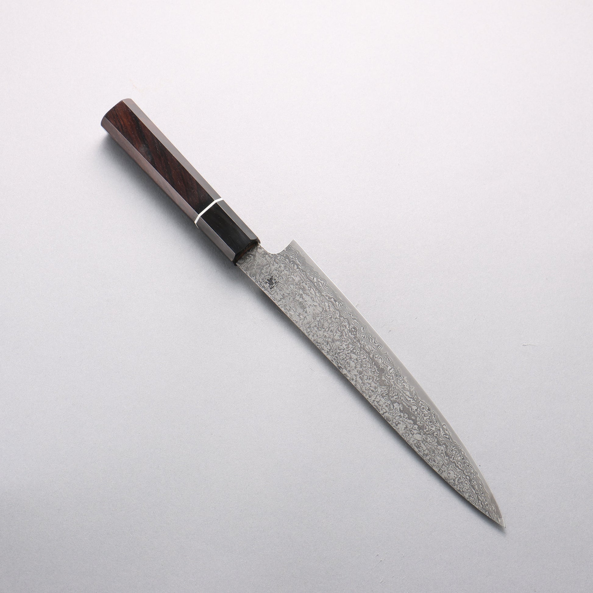 田中 誠貴 羽々斬 SG2 ダマスカス スライサーナイフ 210mm 黒檀柄 - 清助刃物