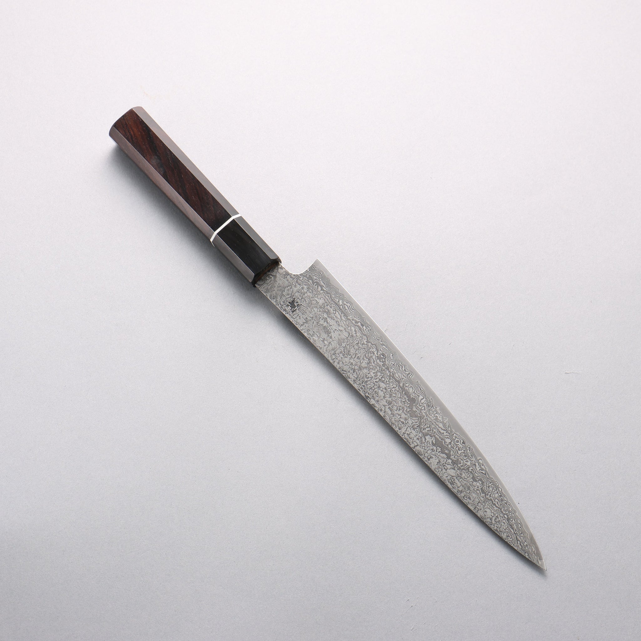 田中 誠貴 羽々斬 SG2 ダマスカス スライサーナイフ 210mm 黒檀柄 - 清助刃物