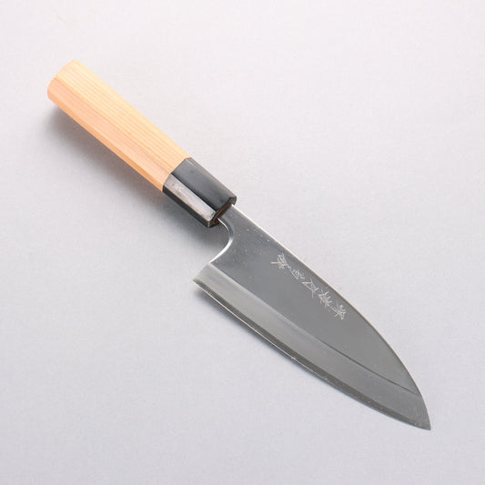 堺 孝行 白銀 INOX 鏡面仕上げ 出刃包丁 150mm イチイ柄 - 清助刃物