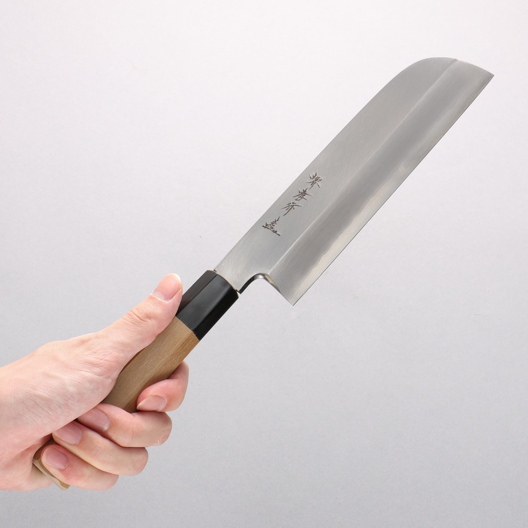 堺 孝行 シェフシリーズ 銀三鋼 鎌形薄刃包丁 朴柄 - 清助刃物