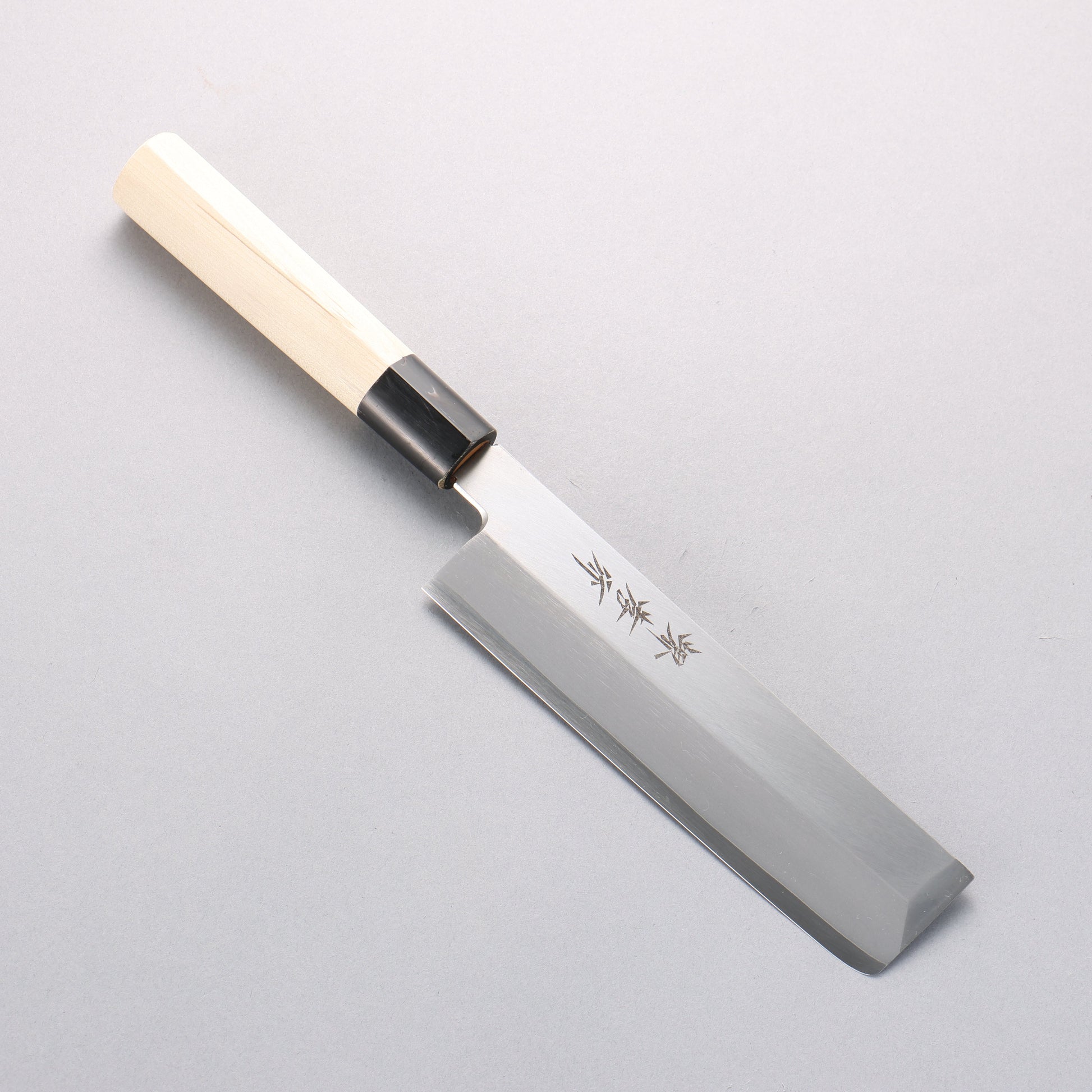 堺 孝行 INOX モリブデン鋼 薄刃包丁 180mm 朴柄 - 清助刃物