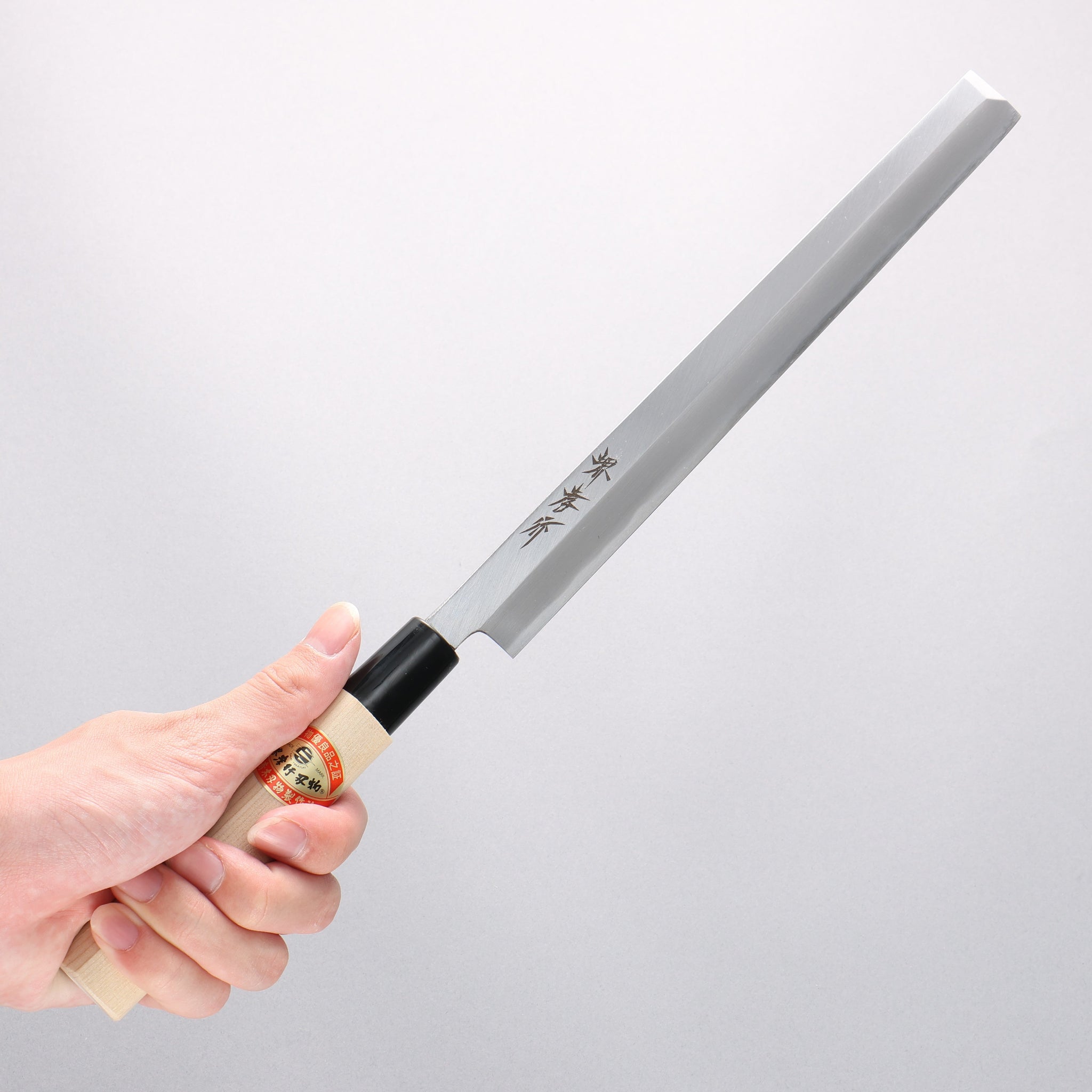 堺 孝行 白鋼 蛸引包丁 朴柄 - 清助刃物