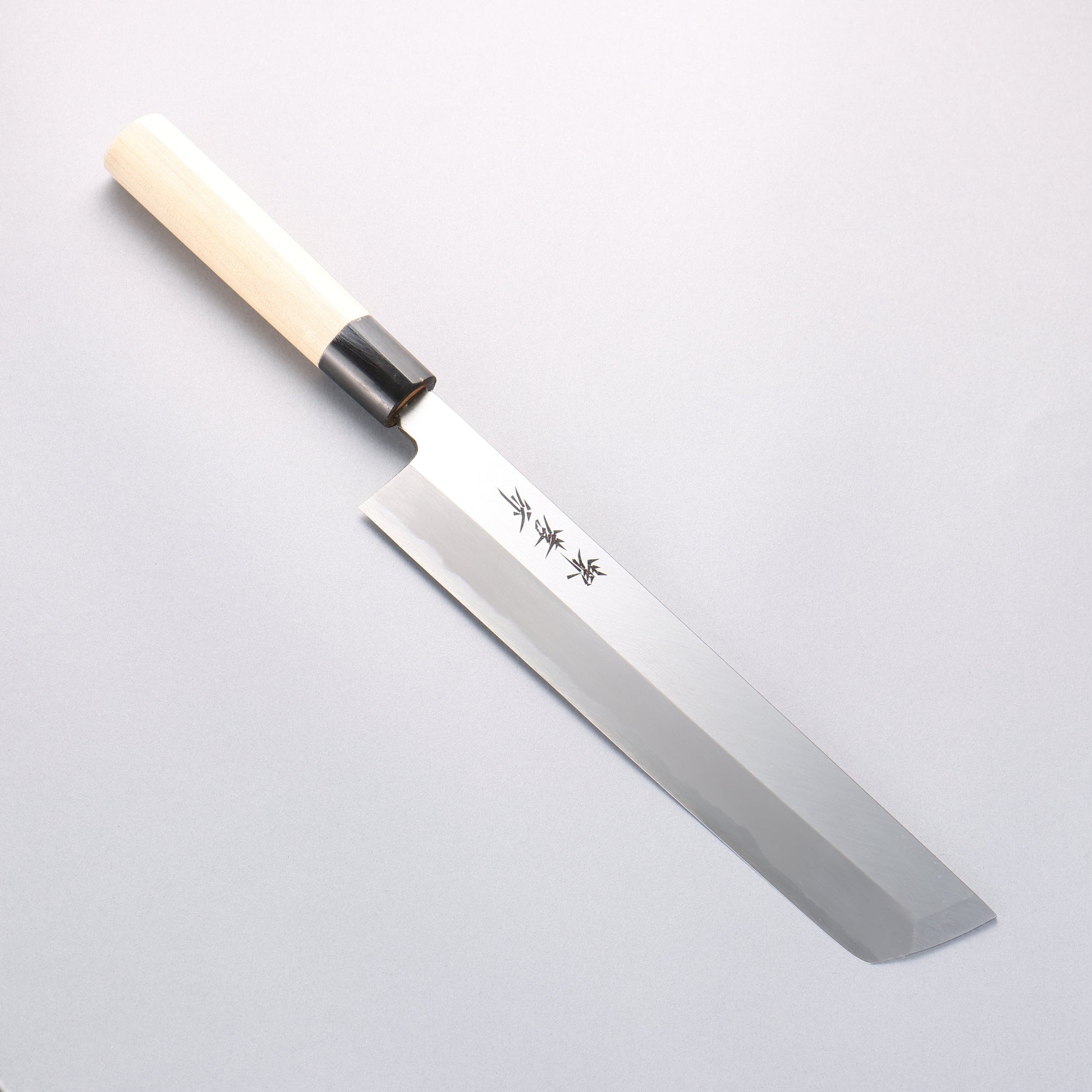 堺 孝行 霞研 白鋼 骨切包丁(鱧切り) 240mm 朴柄 - 清助刃物