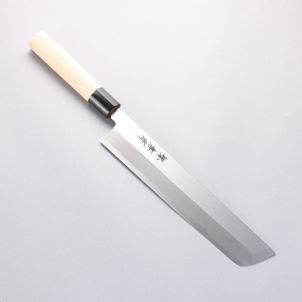 堺 孝行 霞研 白鋼 骨切包丁(鱧切り) 240mm 朴柄 – 清助刃物 Japan