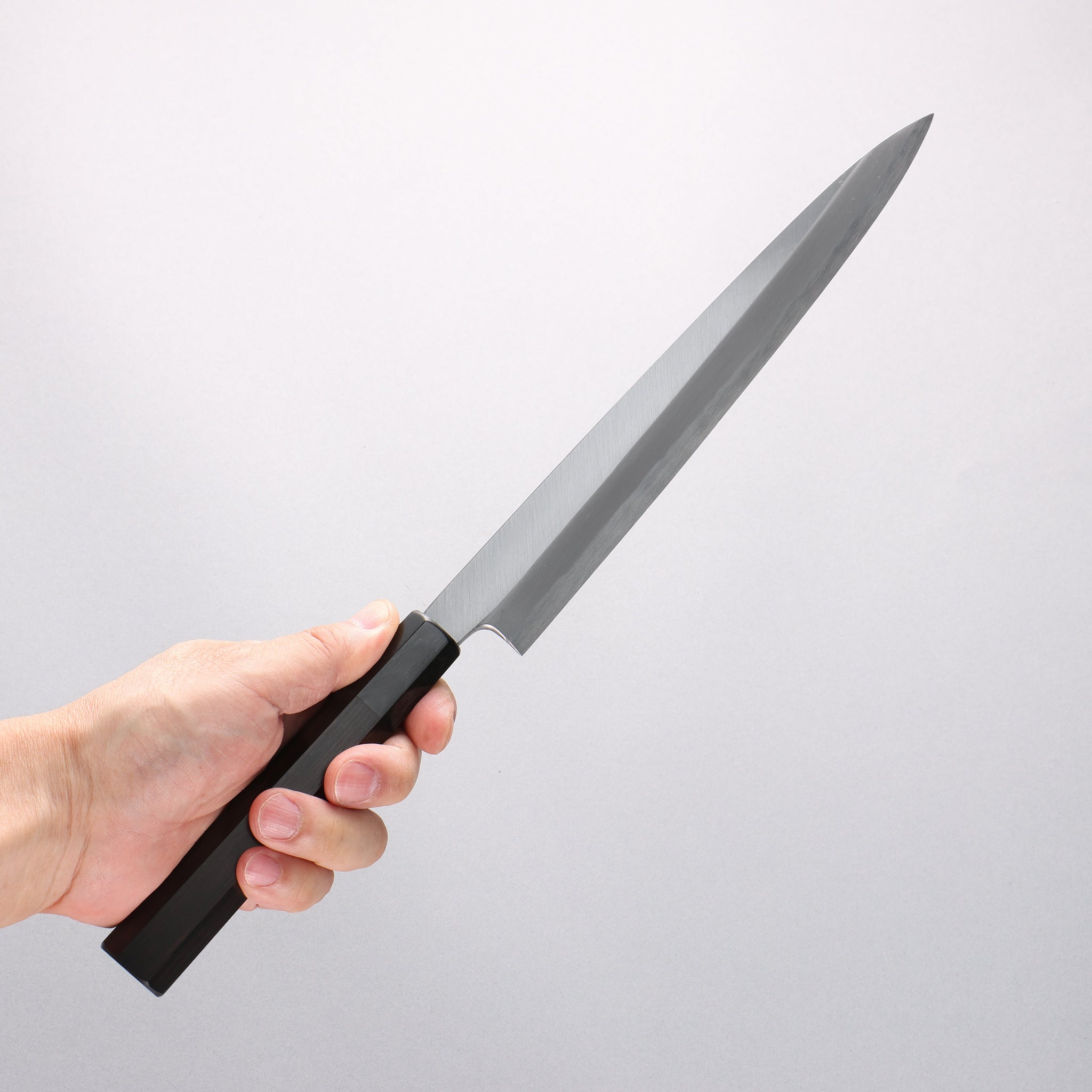 源 昭忠 青ニ鋼 柳刃包丁 240mm 黒檀柄 - 清助刃物