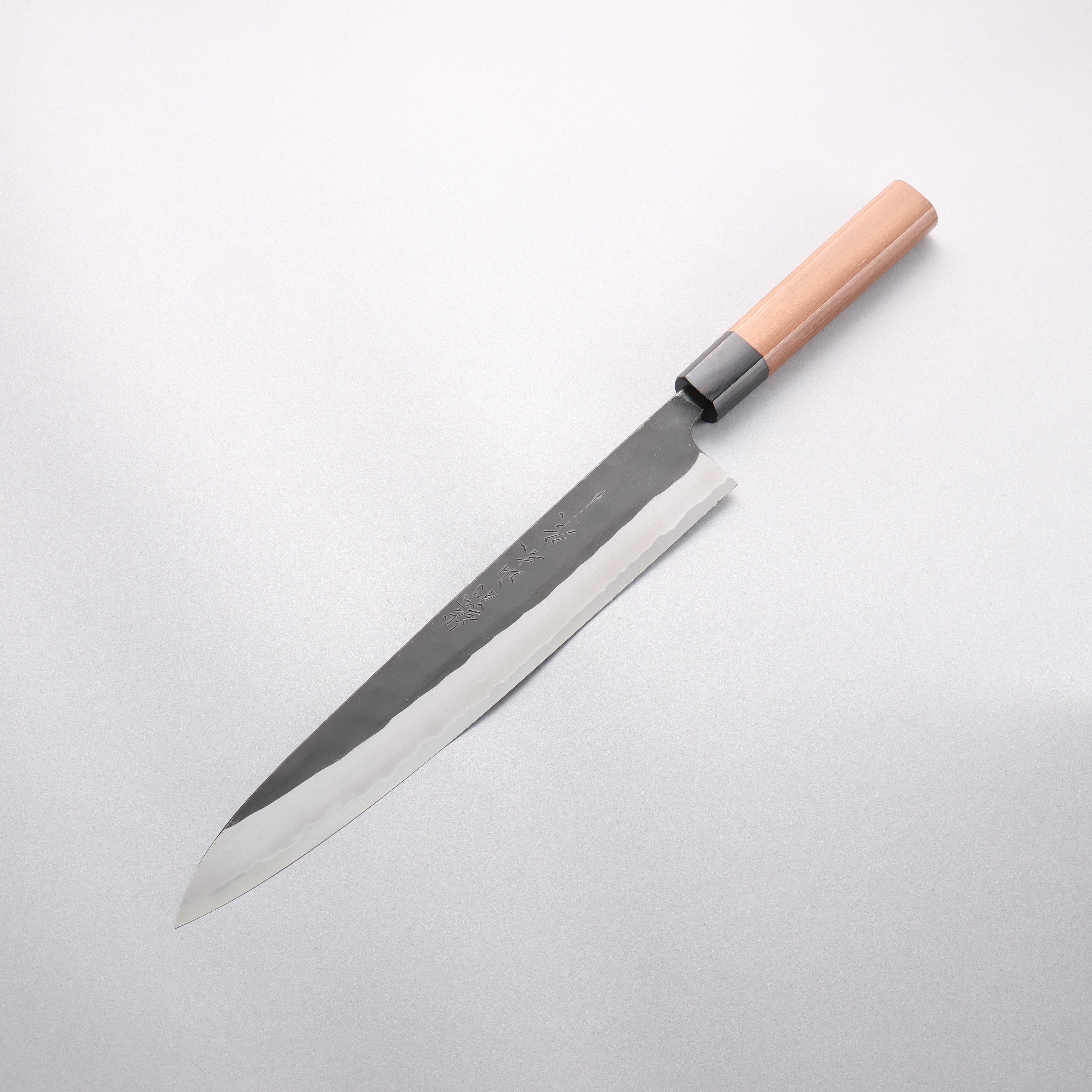 山本 直 青紙 黒打 筋引包丁 270mm ウォルナット柄 - 清助刃物