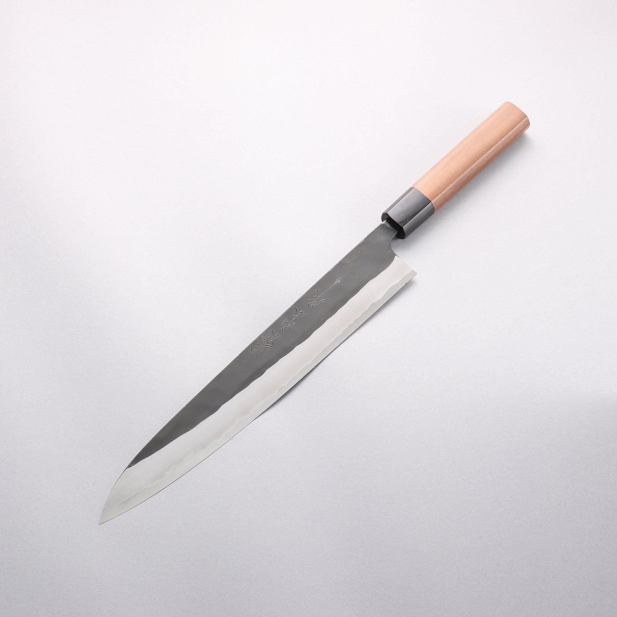 山本 直 青紙 黒打 筋引包丁 270mm ウォルナット柄 - 清助刃物