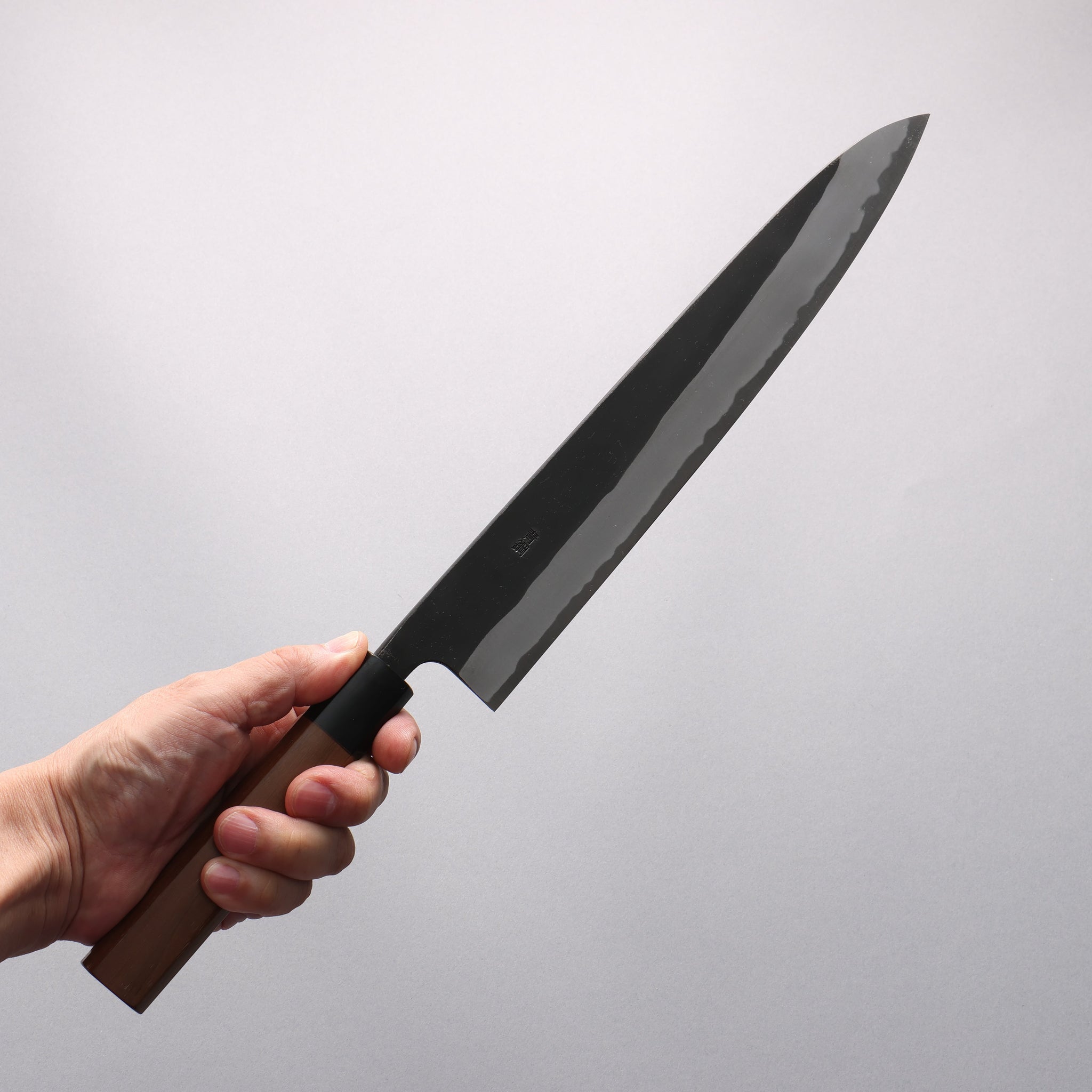 山本 直 青紙 黒打 筋引包丁 270mm ウォルナット柄 - 清助刃物