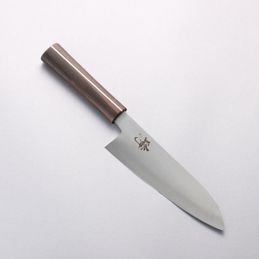 田中 誠貴 瞬（まじろ） 銀三鋼 三徳包丁 165mm 黒檀柄 - 清助刃物