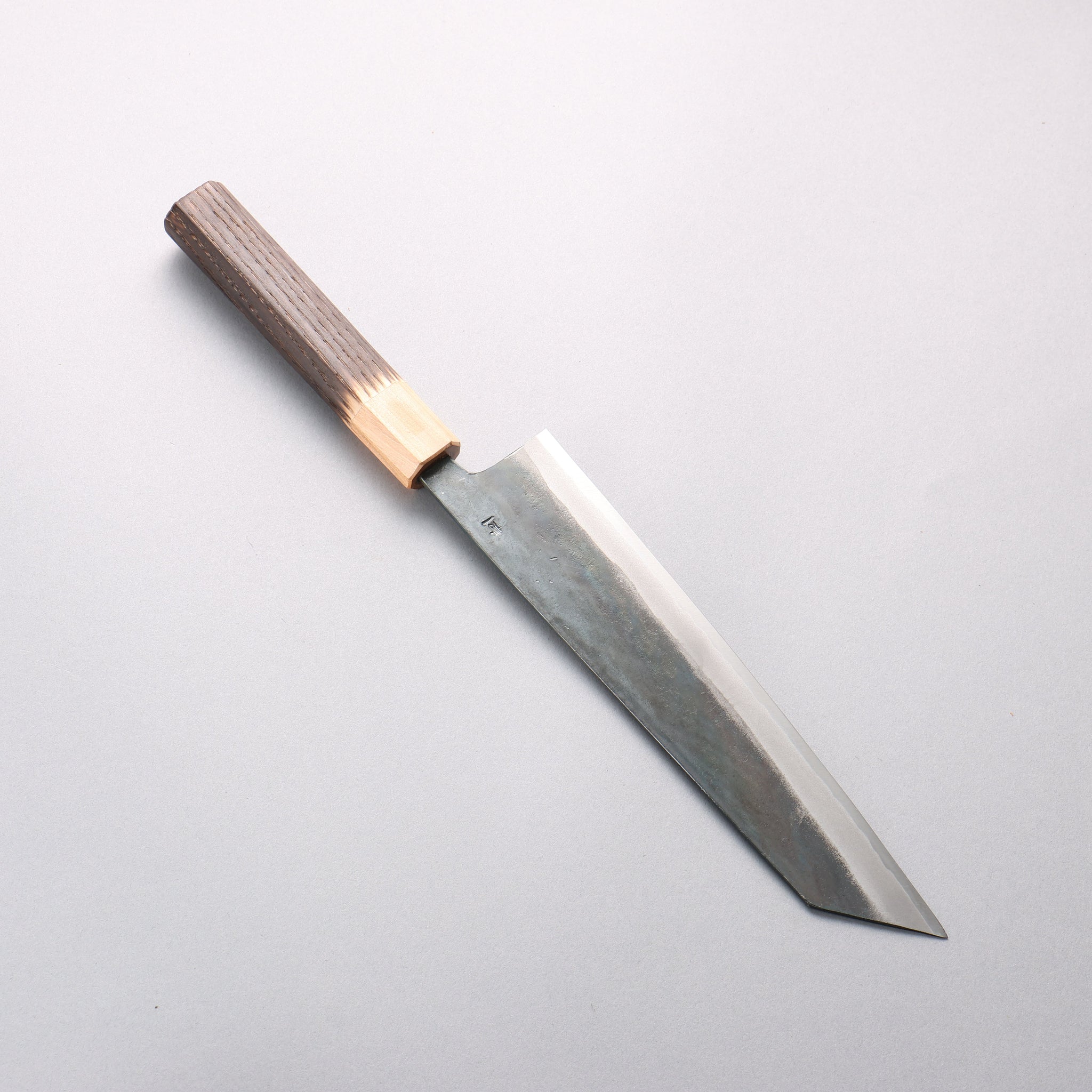 清助 青一鋼 黒仕上げ 切付牛刀包丁 210mm 焼栗 （口輪：サクラ）柄 - 清助刃物