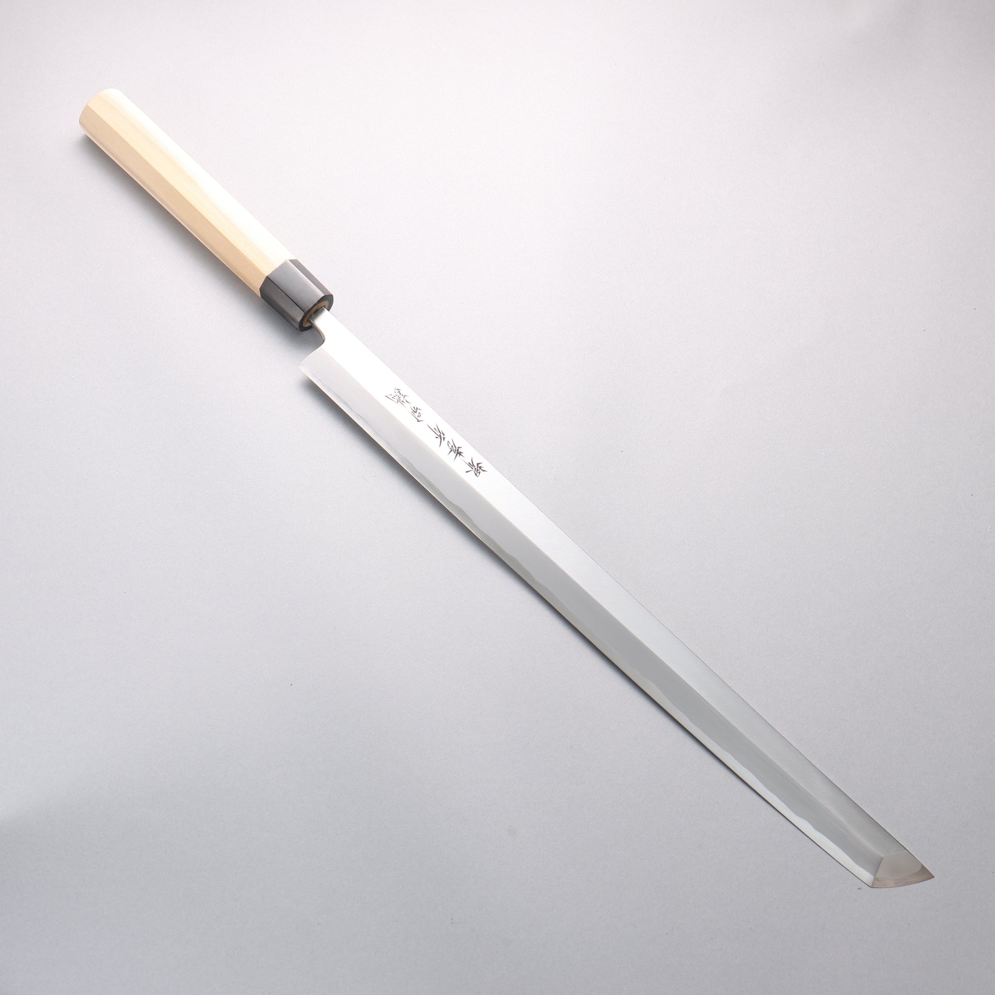 堺 孝行 白ニ鋼 まぐろ切り包丁 450mm - 清助刃物