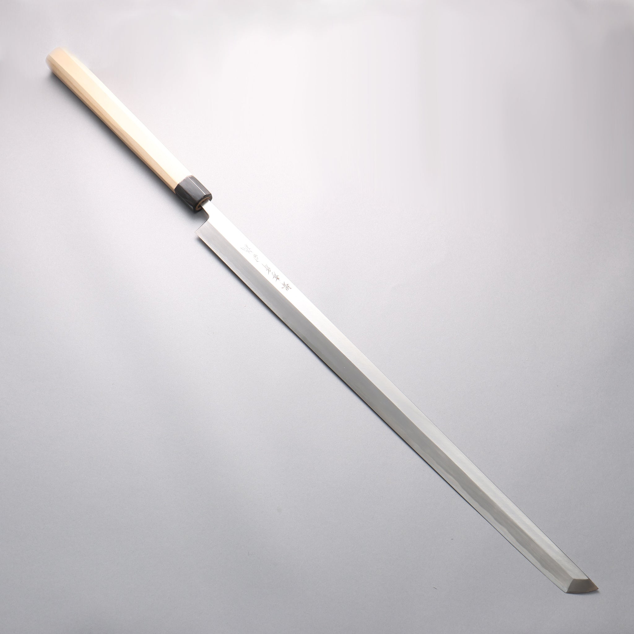 堺 孝行 白ニ鋼 まぐろ切り包丁 600mm - 清助刃物