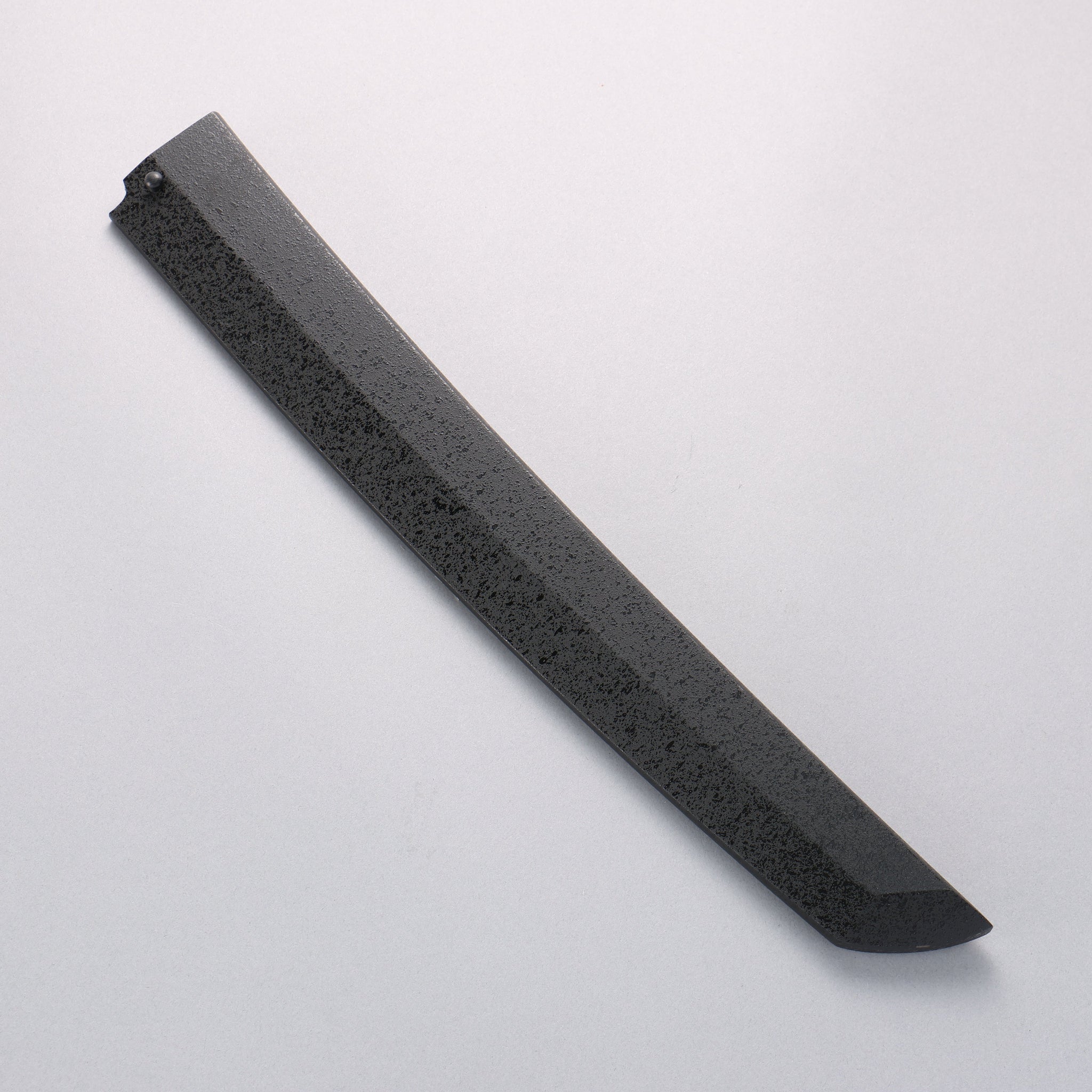 堺 孝行 斬月 炎天 銀三鋼 ダマスカス 先丸柳刃包丁 330mm ウエンジ(両側水牛リング付き）柄 鞘付き - 清助刃物