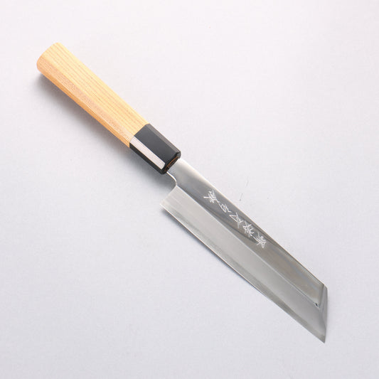 堺 孝行 白銀 INOX 鏡面仕上げ ムキ物包丁 180mm イチイ柄 - 清助刃物