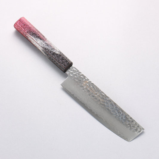 堺 孝行 琳凰 VG10 33層 ダマスカス 菜切包丁 和包丁 160mm 赤漆塗り柄 - 清助刃物
