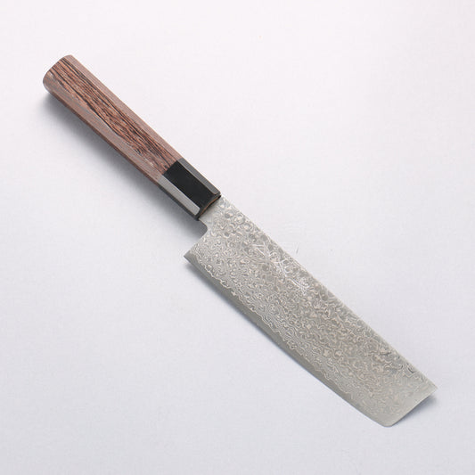堺 孝行 銀河 ZA-18 ダマスカス 菜切包丁 165mm ウェンジ柄 - 清助刃物