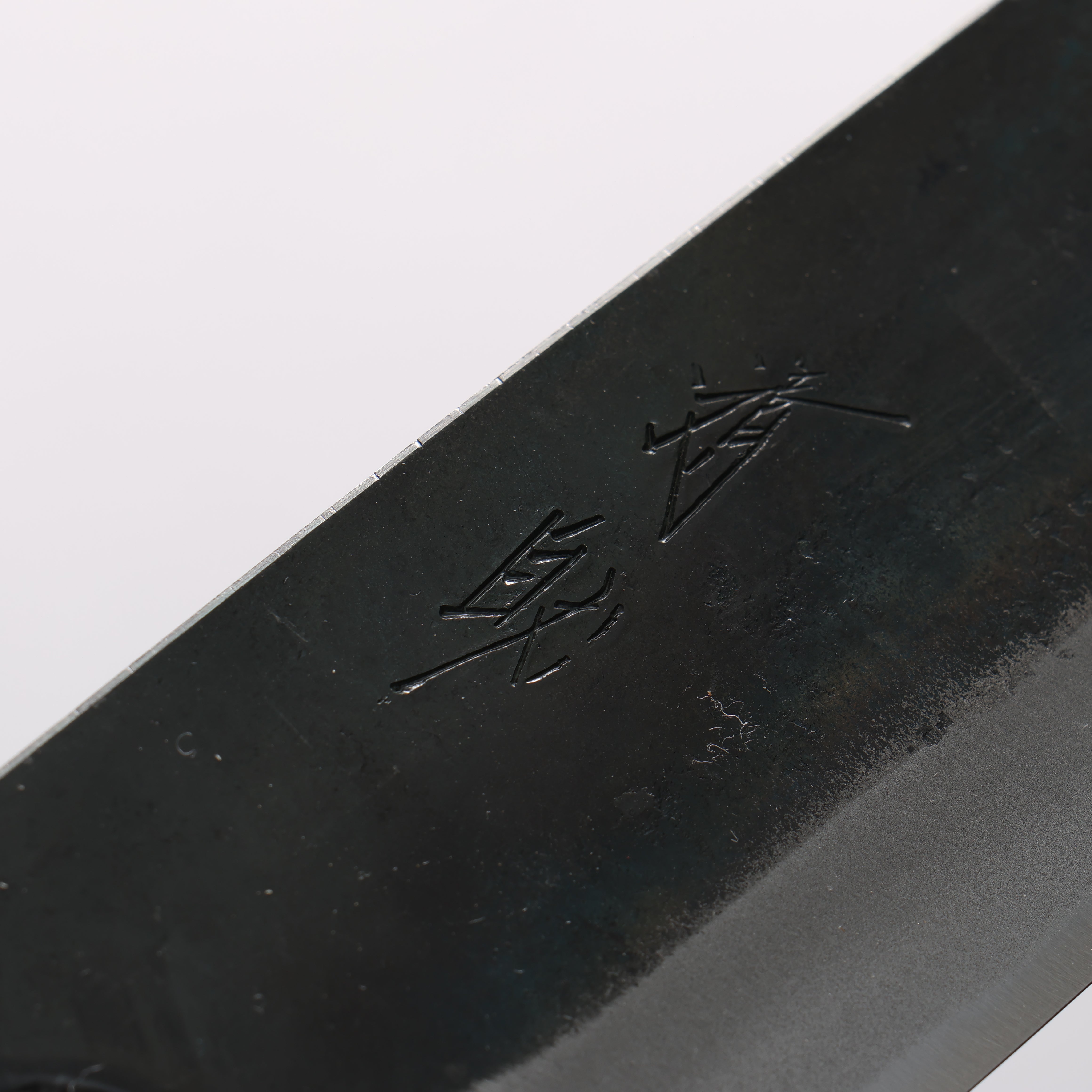 清助 青一鋼 黒仕上げ 菜切包丁 165mm 焼栗 （口輪：サクラ）柄 - 清助刃物