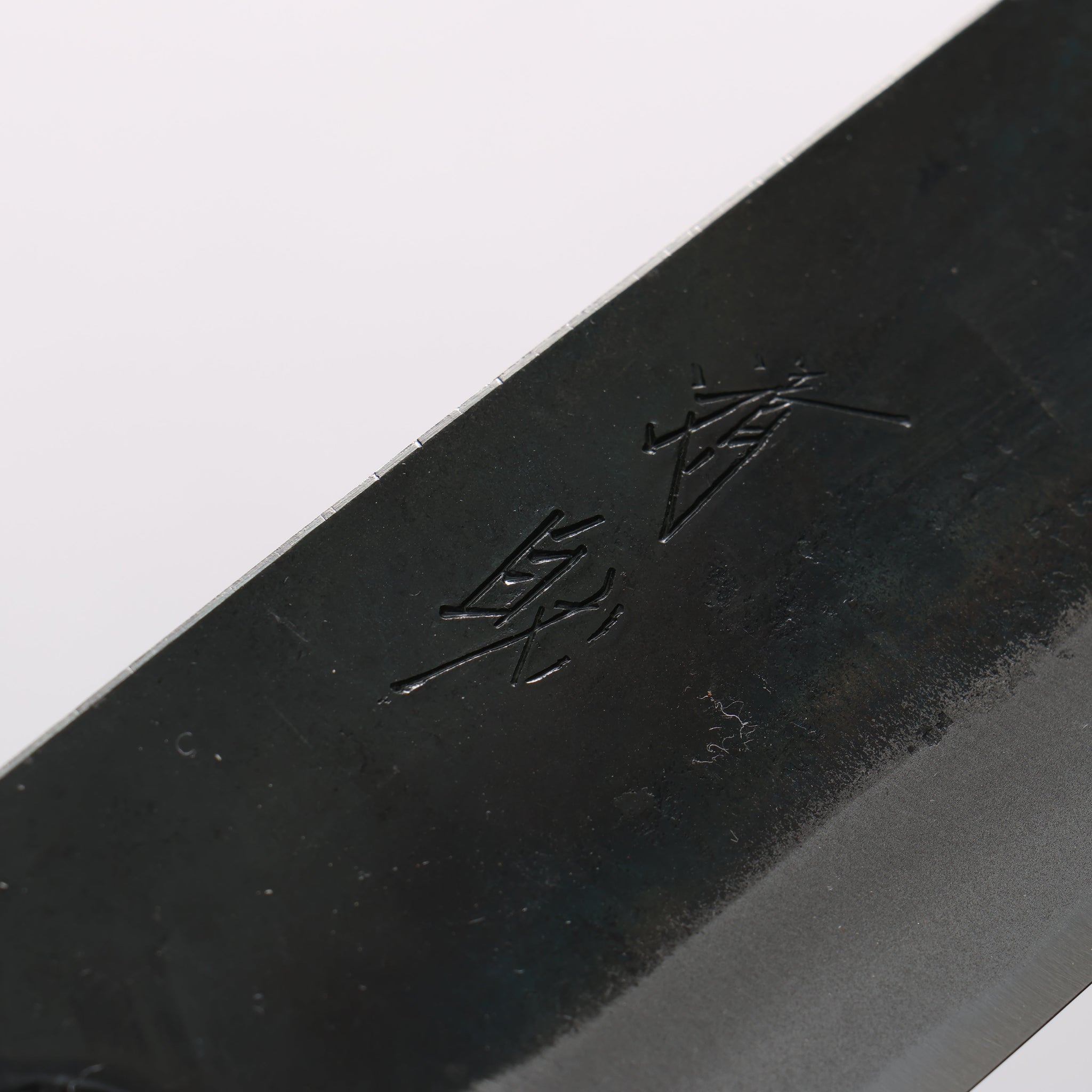 清助 青一鋼 黒仕上げ 菜切包丁 165mm 焼栗 （口輪：サクラ）柄 - 清助刃物
