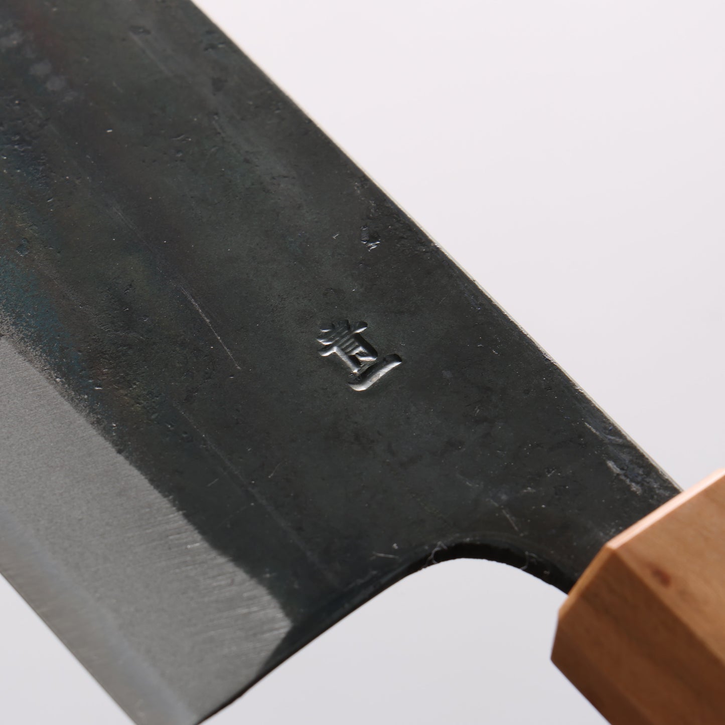 清助 青一鋼 黒仕上げ 菜切包丁 165mm 焼栗 （口輪：サクラ）柄 - 清助刃物