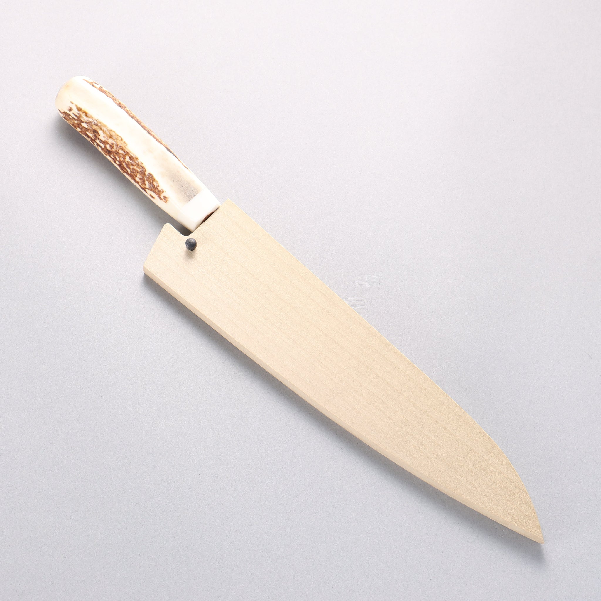 堺 孝行 V金10号 33層ダマスカス 牛刀包丁 210mm 牛骨柄 鞘付き - 清助刃物