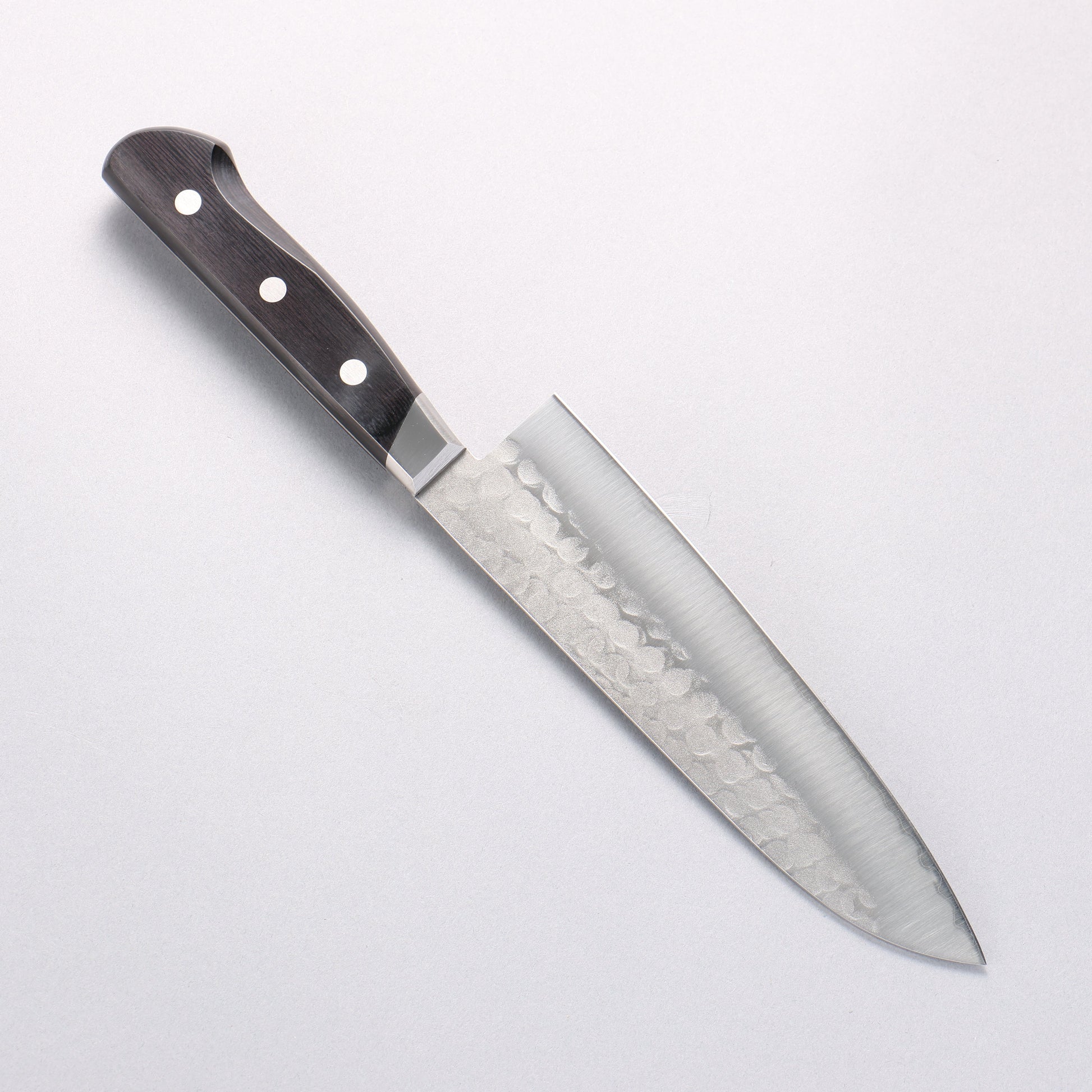 堺 孝行 青紙 鎚目 3層 三徳包丁 180mm - 清助刃物