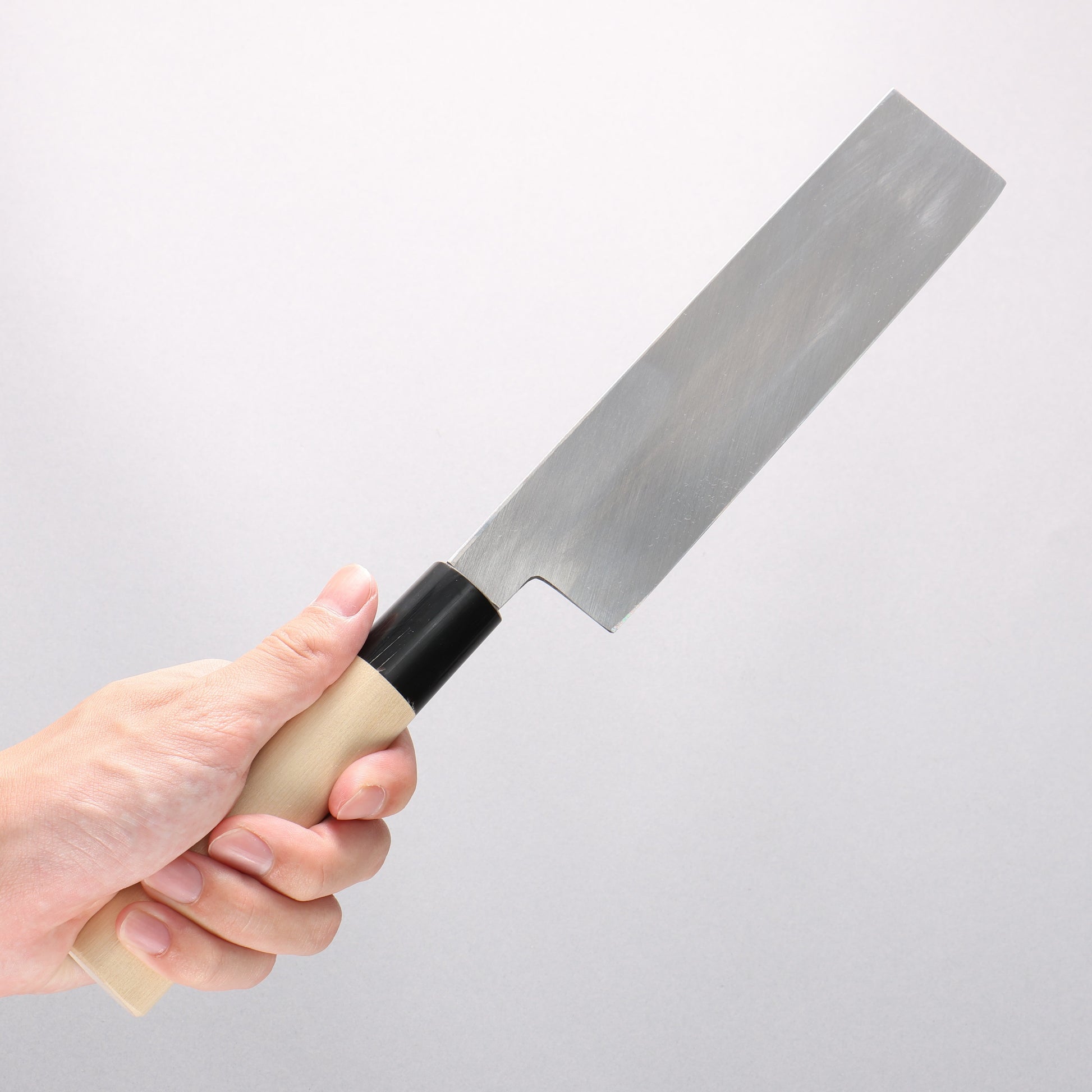 堺 孝行 【左利き用】 霞研 白鋼 薄刃包丁 - 清助刃物