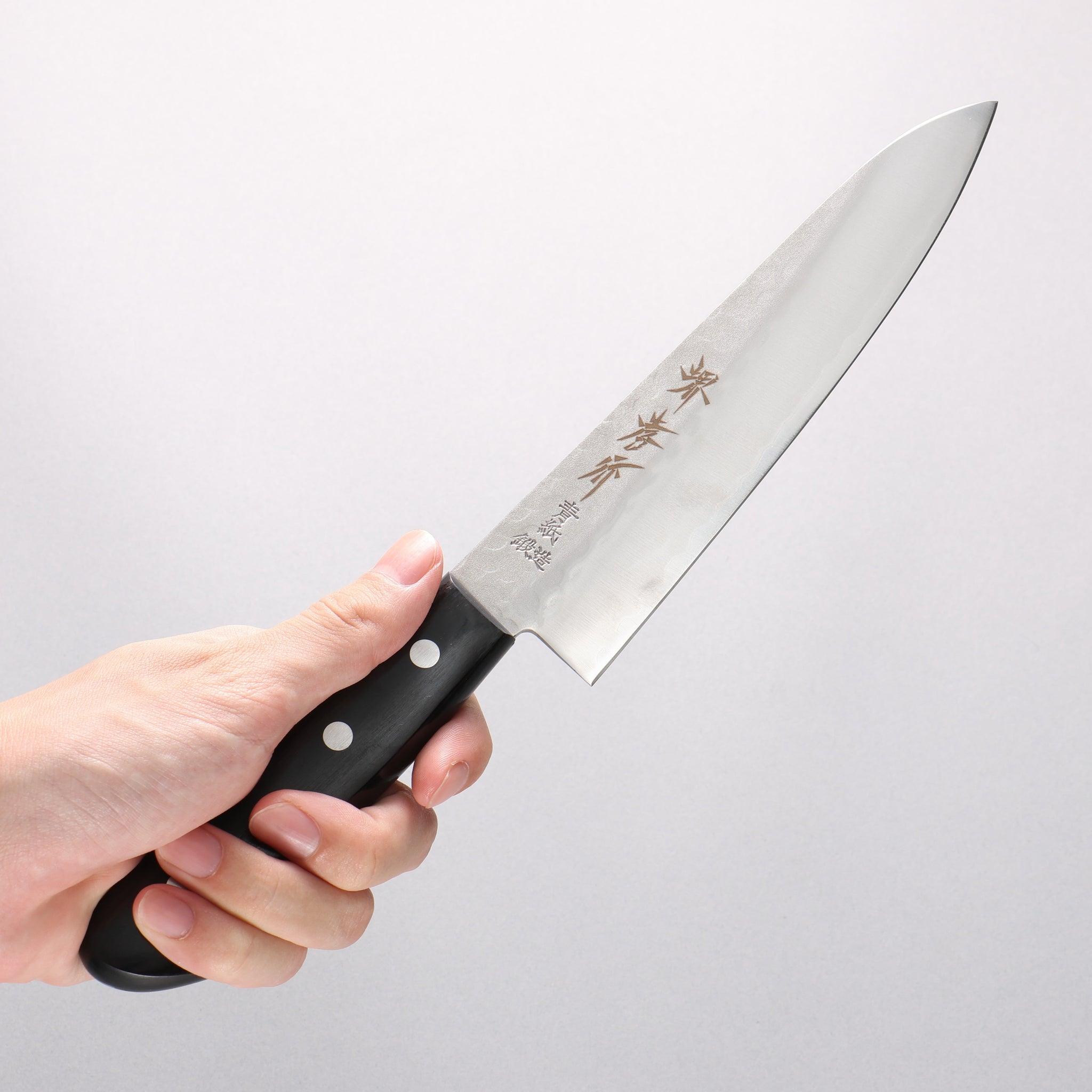 堺 孝行 青紙 鎚目 3層 牛刀包丁 180mm - 清助刃物