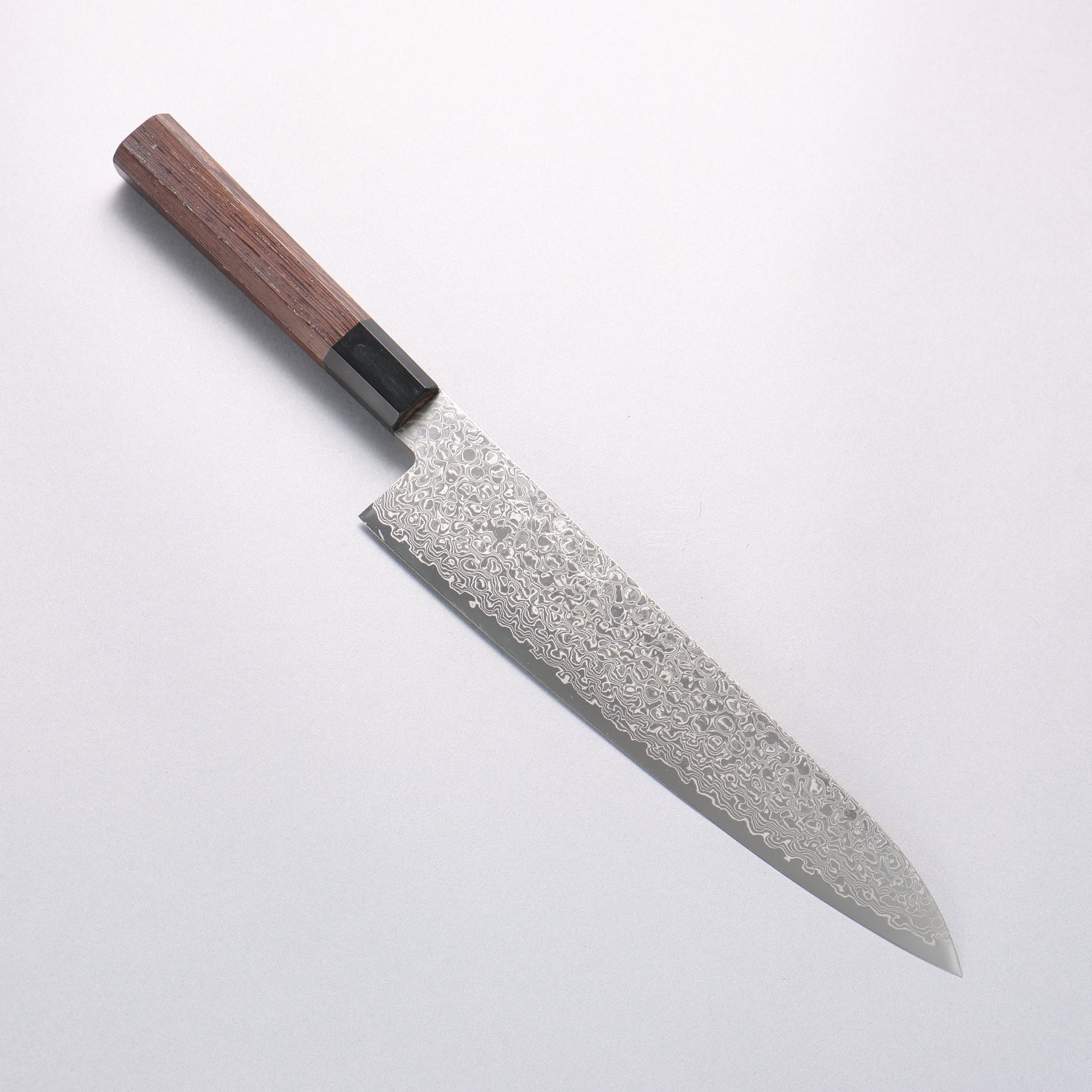 堺 孝行 銀河 ZA-18 ダマスカス 牛刀包丁 240mm ウェンジ柄 - 清助刃物
