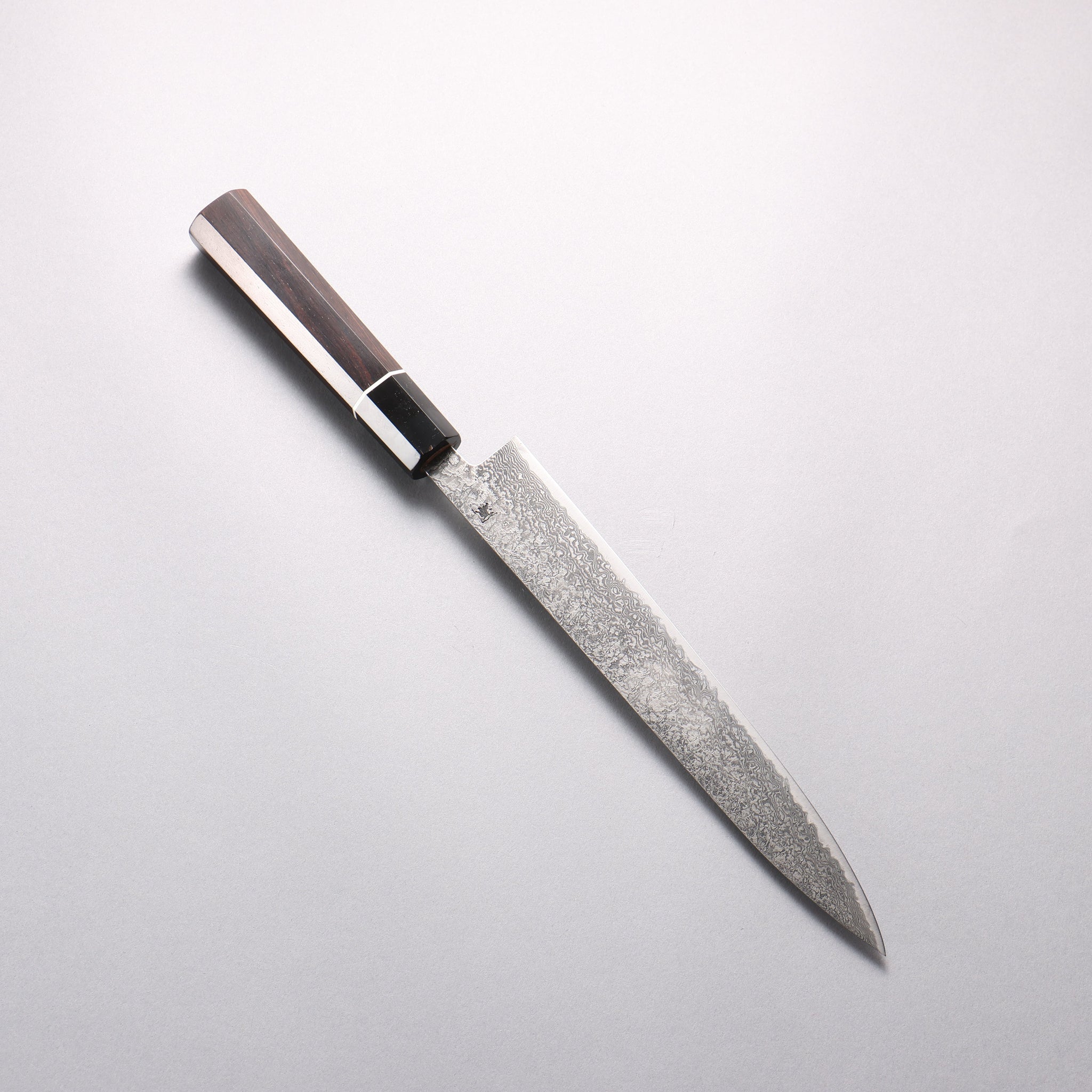 田中 誠貴 羽々斬 SG2 ダマスカス スライサーナイフ 240mm 黒檀柄 - 清助刃物