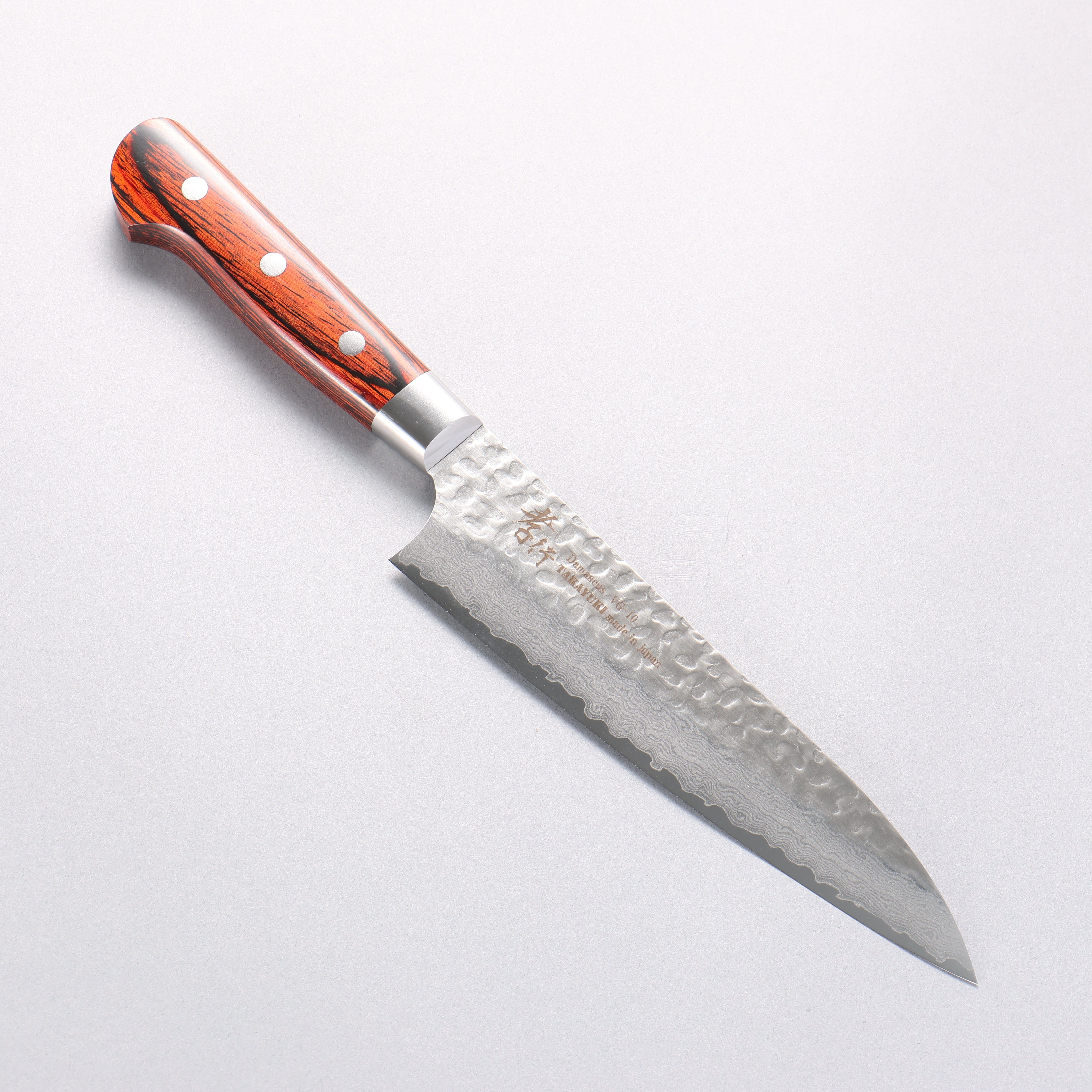 堺 孝行 VG10 33層 ダマスカス 牛刀包丁 180mm マホガニー柄 - 清助刃物