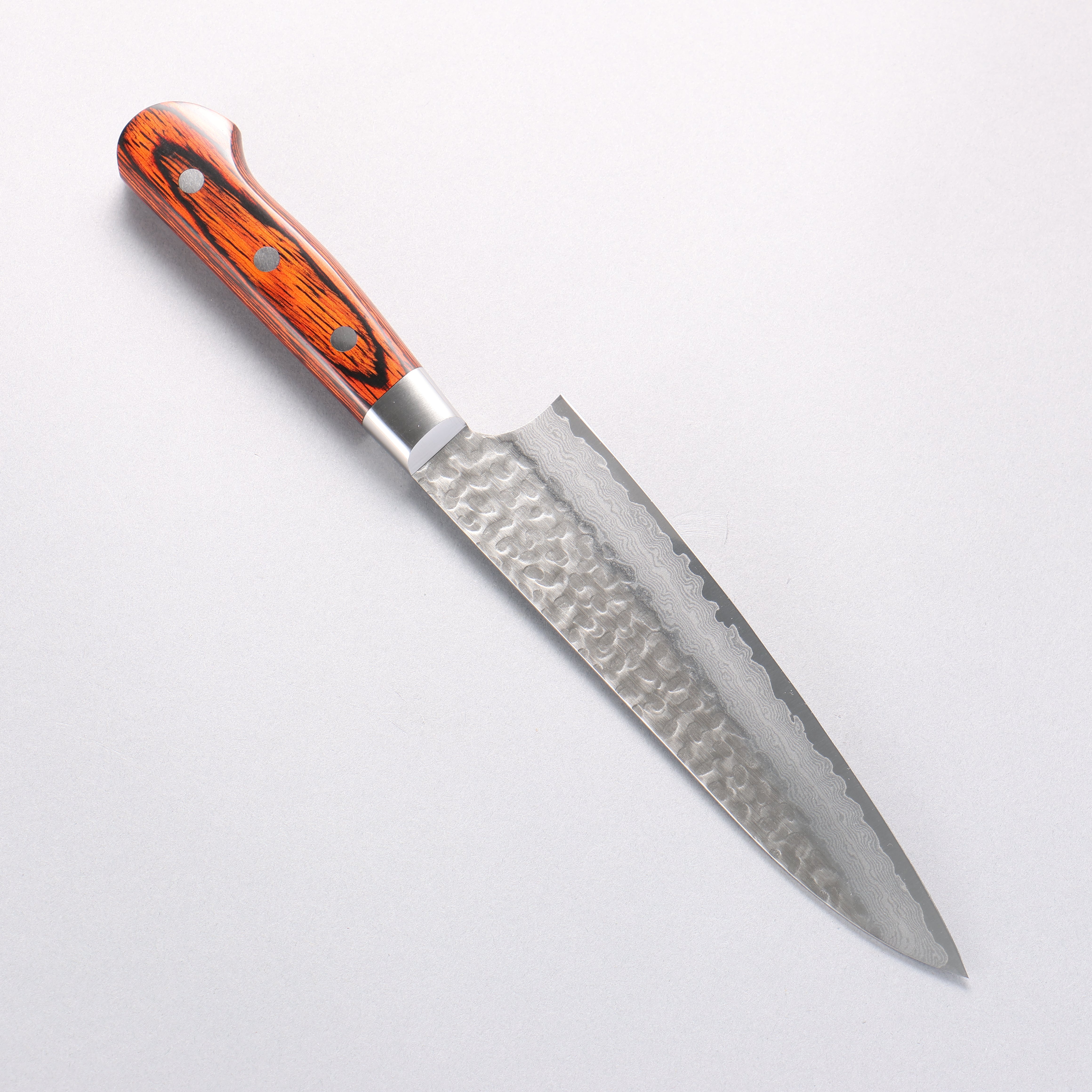 堺 孝行 VG10 33層 ダマスカス 牛刀包丁 180mm マホガニー柄 - 清助刃物