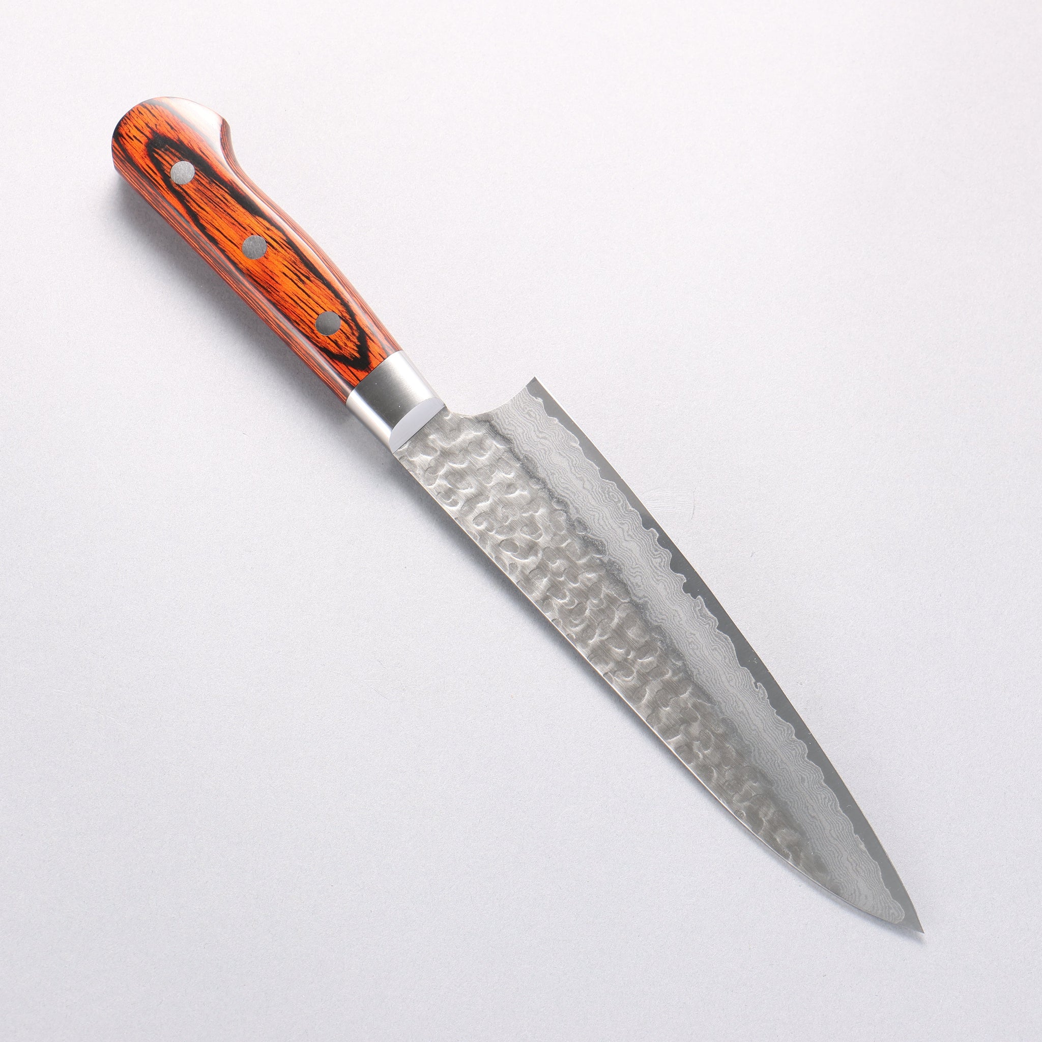堺 孝行 VG10 33層 ダマスカス 牛刀包丁 180mm マホガニー柄 - 清助刃物