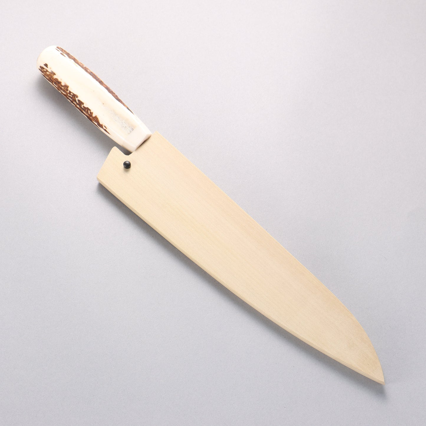 堺 孝行 V金10号 33層ダマスカス 牛刀包丁 240mm 牛骨柄 鞘付き - 清助刃物