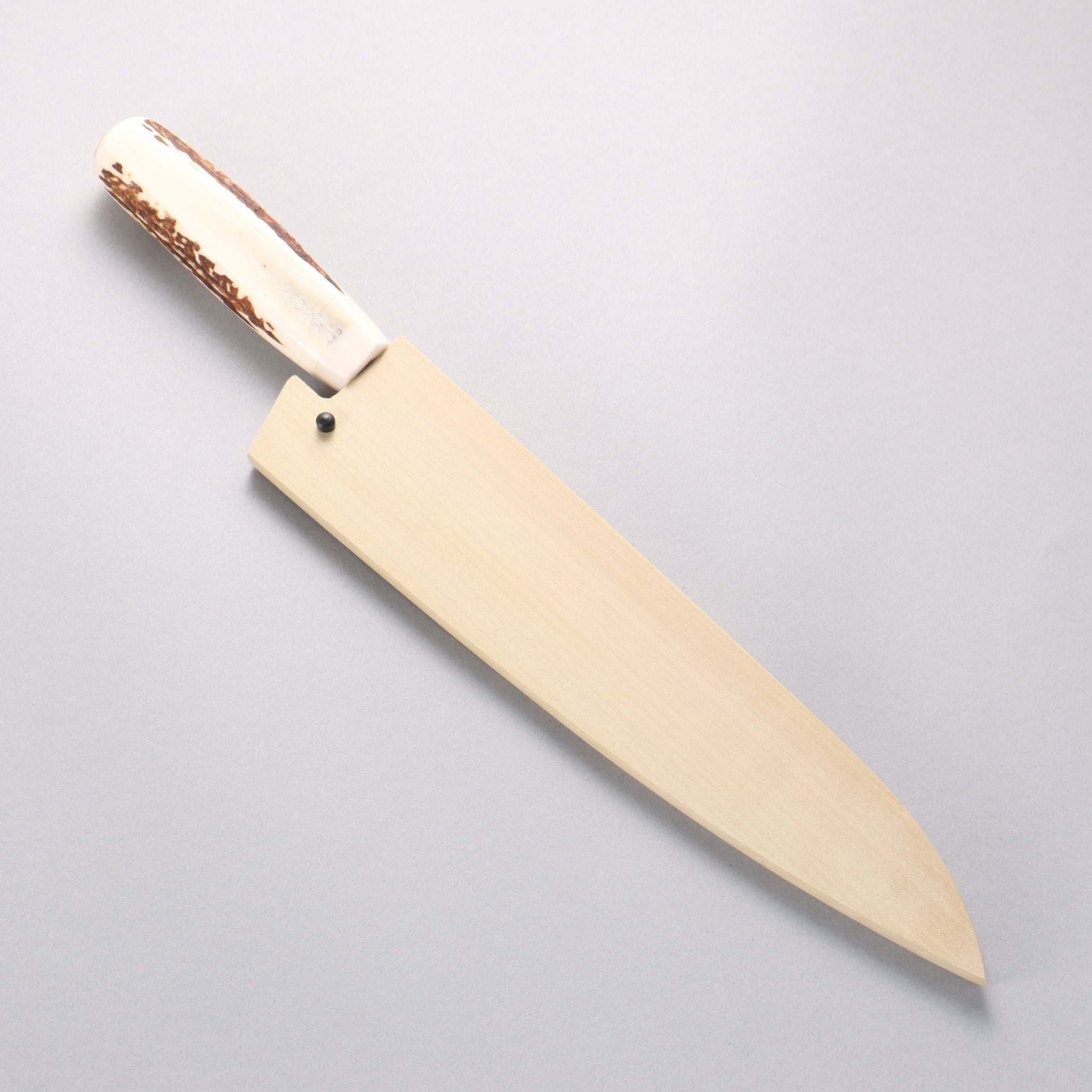 堺 孝行 V金10号 33層ダマスカス 牛刀包丁 240mm 牛骨柄 鞘付き - 清助刃物