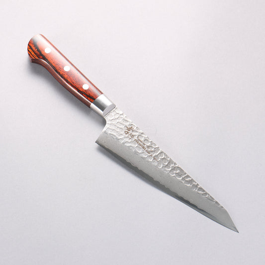 堺 孝行 VG10 33層 ダマスカス サバキ包丁 180mm マホガニー柄 - 清助刃物