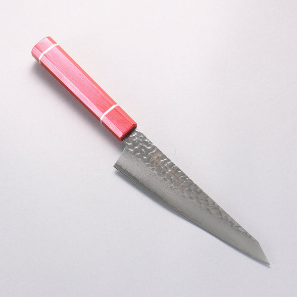 堺 孝行 V金10号 33層ダマスカス サバキ包丁 180mm 樫の木漆塗り(皇赤