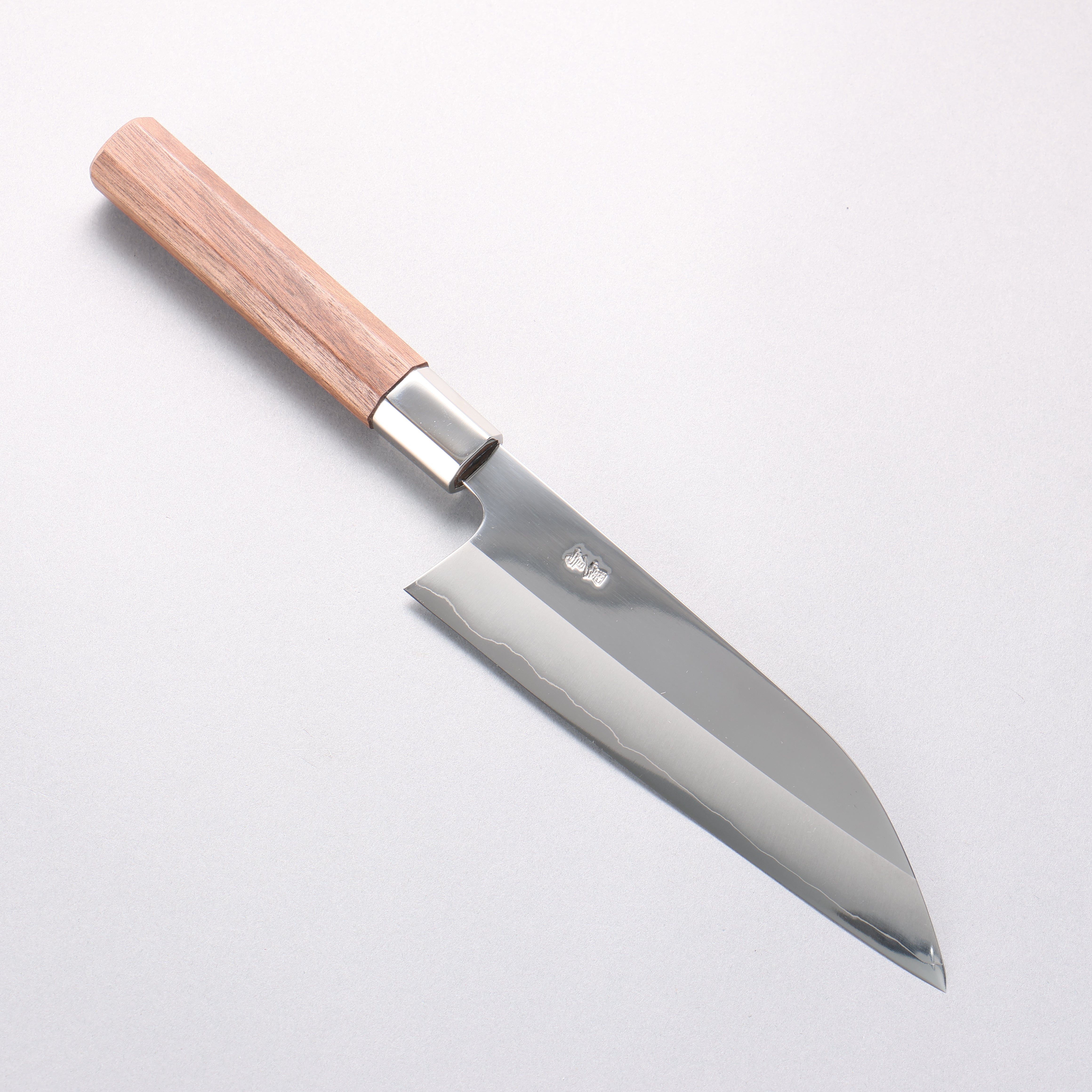 黒鳥 銀三鋼 磨き仕上げ 舟行包丁 180mm ウォルナット柄 - 清助刃物